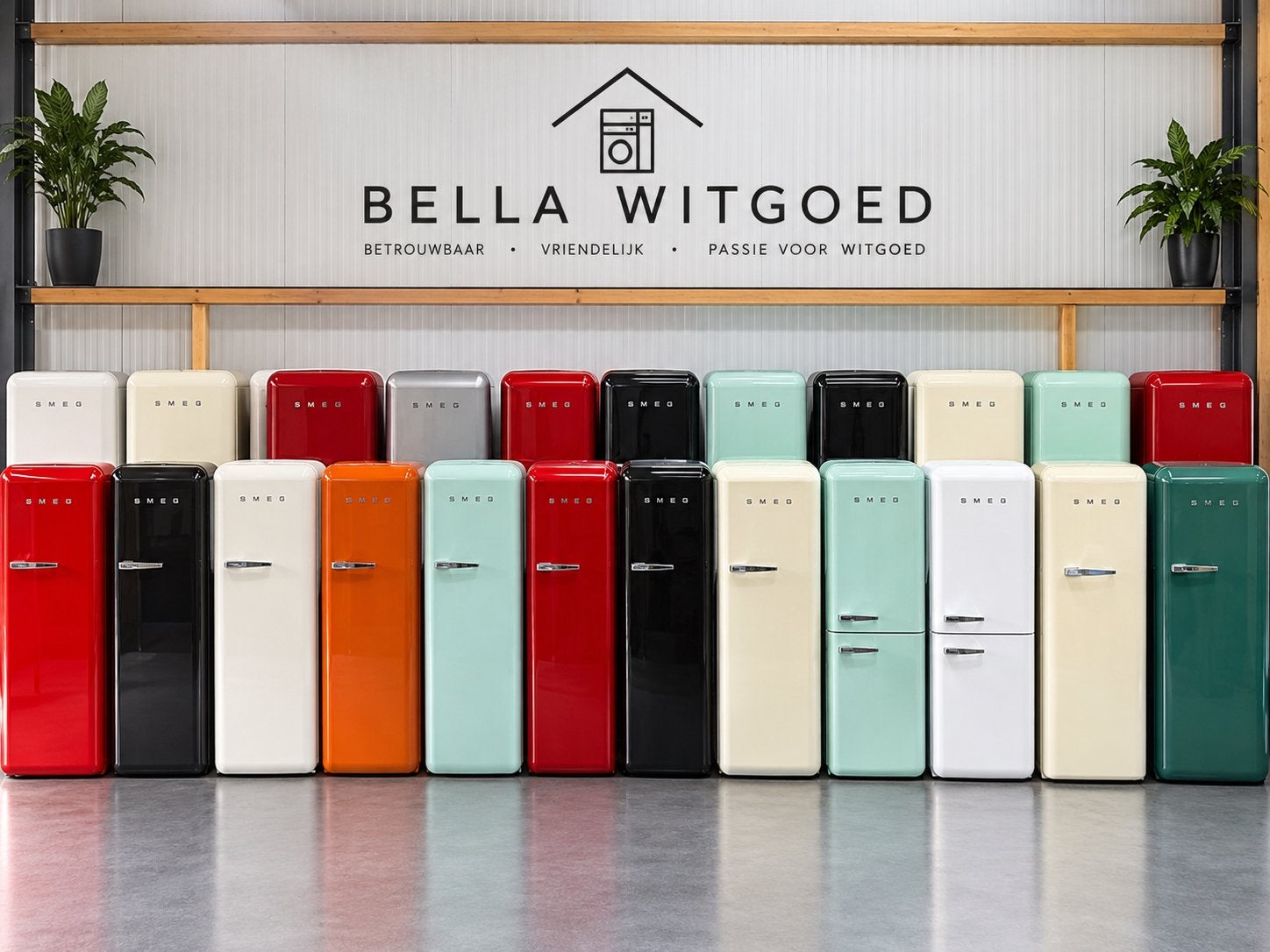 Prachtige gebruikte SMEG-retrokoelkasten – Diverse kleuren!