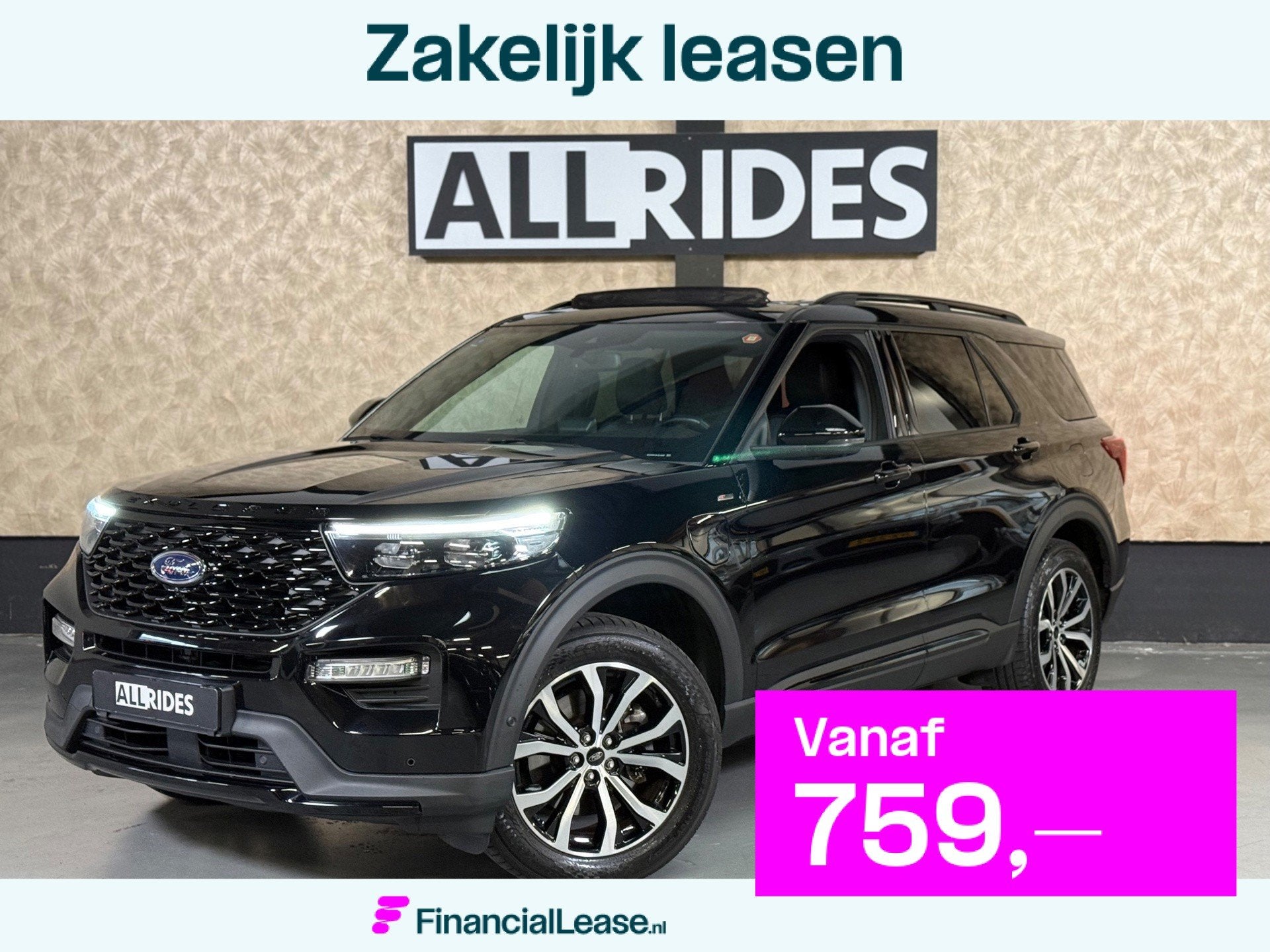 Ford EXPLORER 3.0 V6 EcoBoost PHEV ST-Line | Pano | Carplay, Automaat, Dealer onderhouden, Gebruikt, 2441 kg