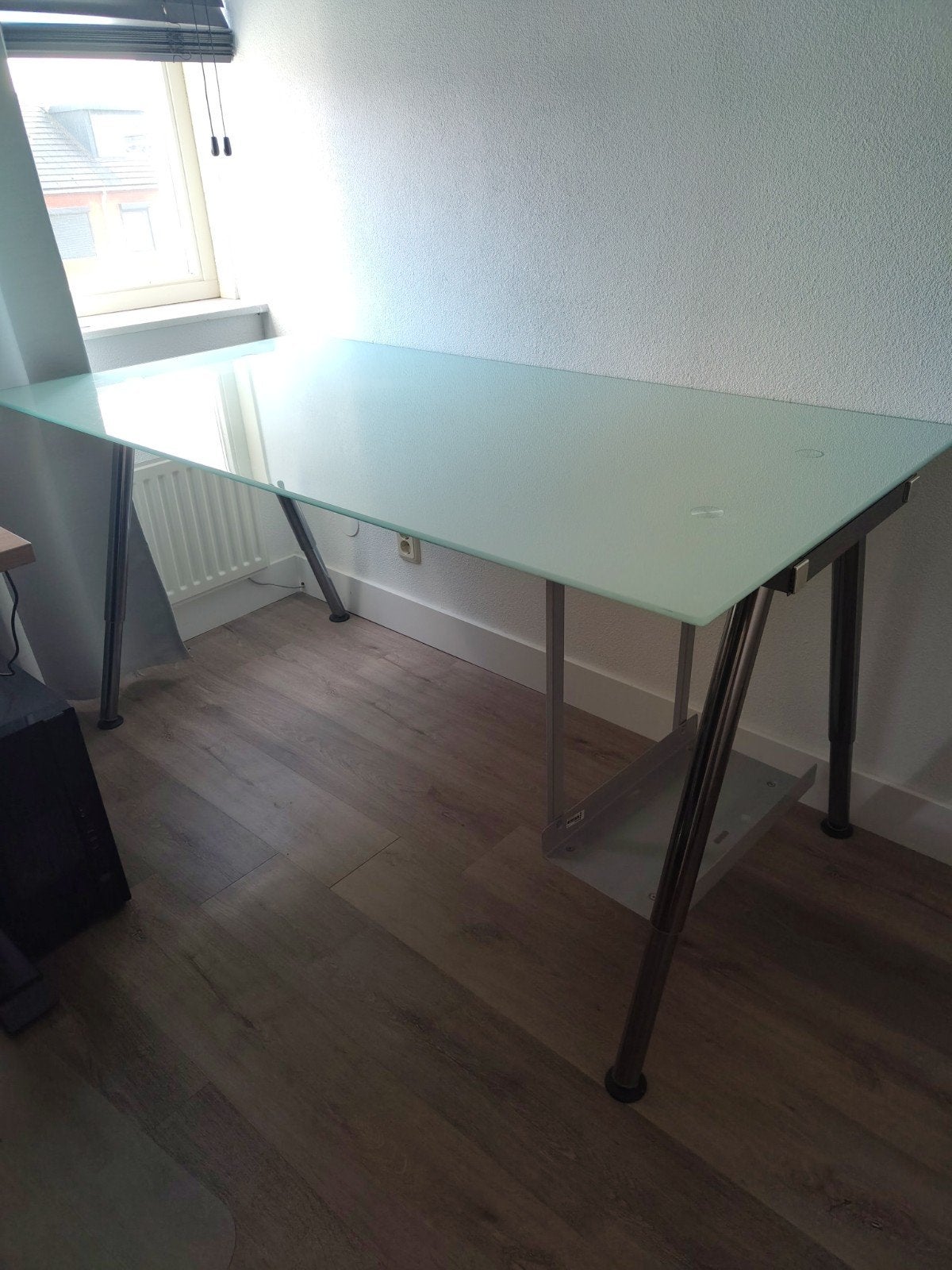 bureau Galant / Ikea. blad  matglas., Ophalen, In hoogte verstelbaar