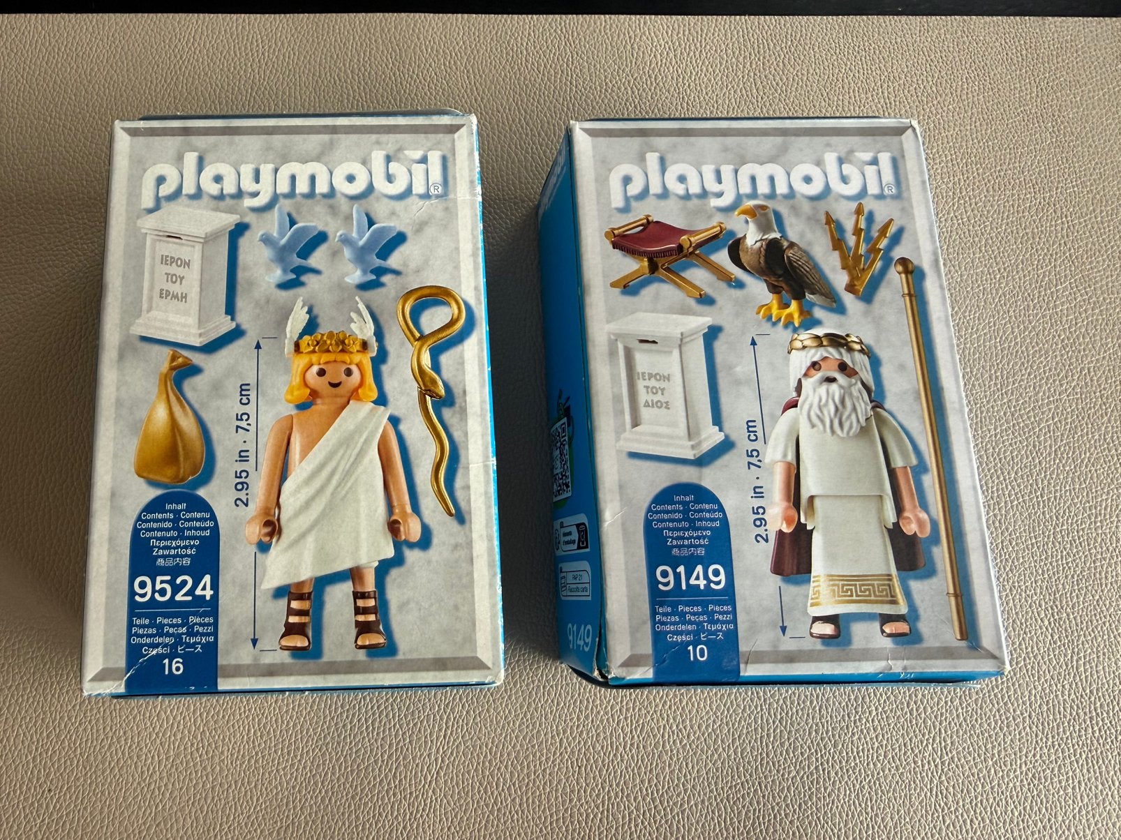Playmobil History “Apollo” en “ Zeus”.  Nr: 9524 en 9149., Complete set, Nieuw, Figuren, Historisch