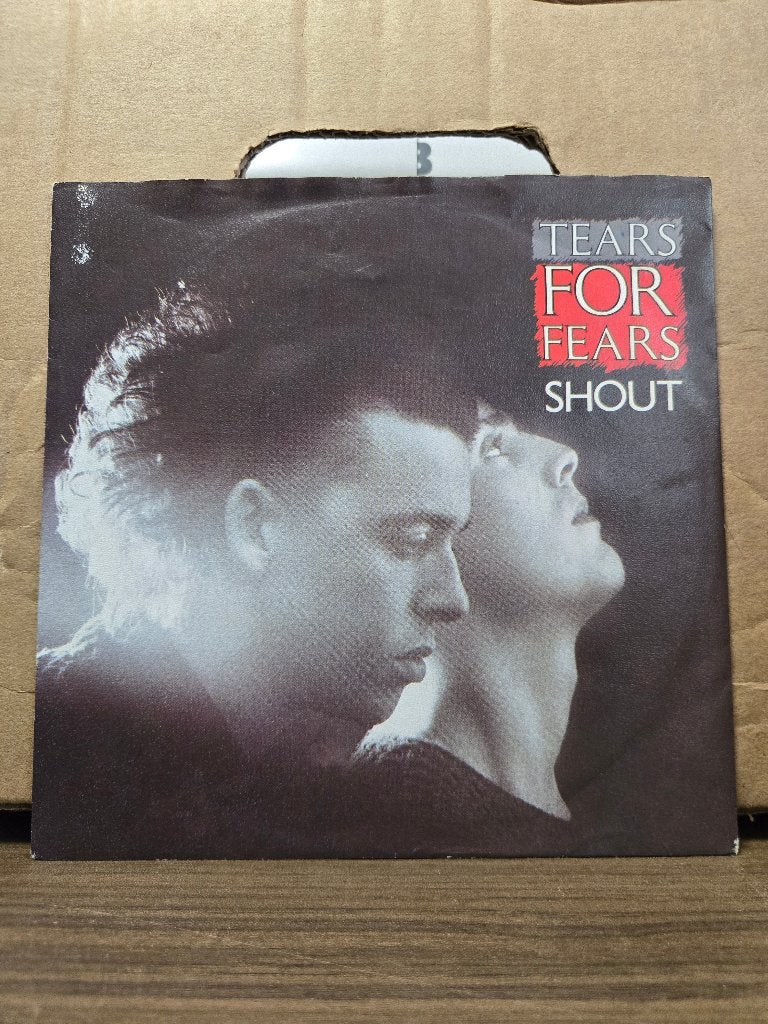 Tears for fears - Shout, Cd's en Dvd's, 7 inch, Ophalen of Verzenden, Zo goed als nieuw, Beschermende buitenhoes