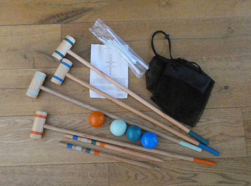 Crocket set voor 4 personen, Een of twee spelers, Ophalen, Nieuw