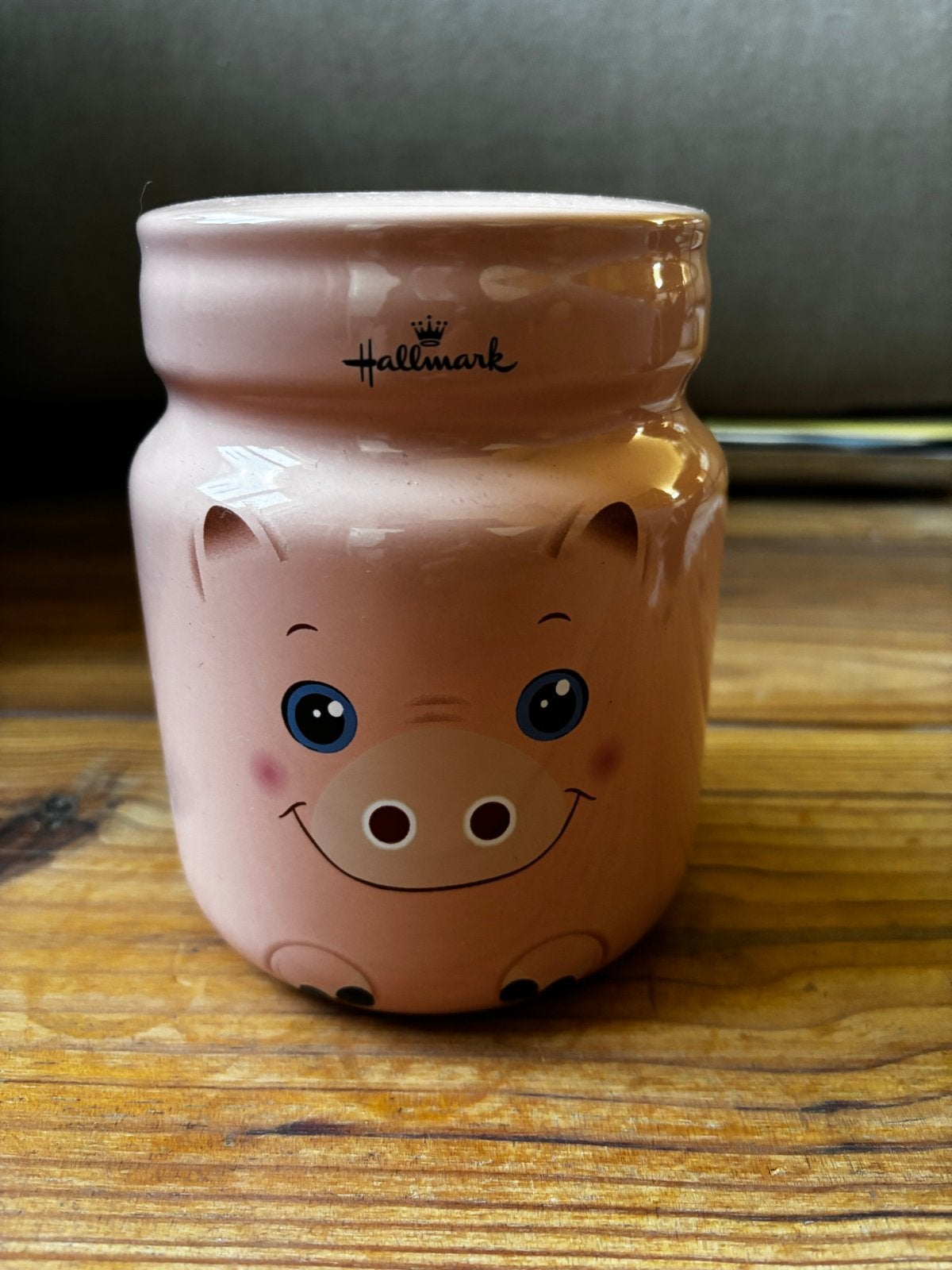 Hallmark Roze Varkentje Spaarpot - 15 cm hoog, Verzamelen, Ophalen of Verzenden, Zo goed als nieuw, Steen, Aardewerk of Keramiek