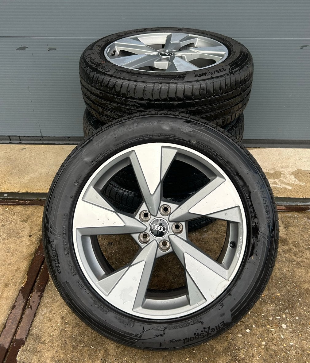 Originele Audi sport 19 inch velgen Audi Q5 5x112, Gebruikt, Banden en Velgen, 235 mm, Personenwagen