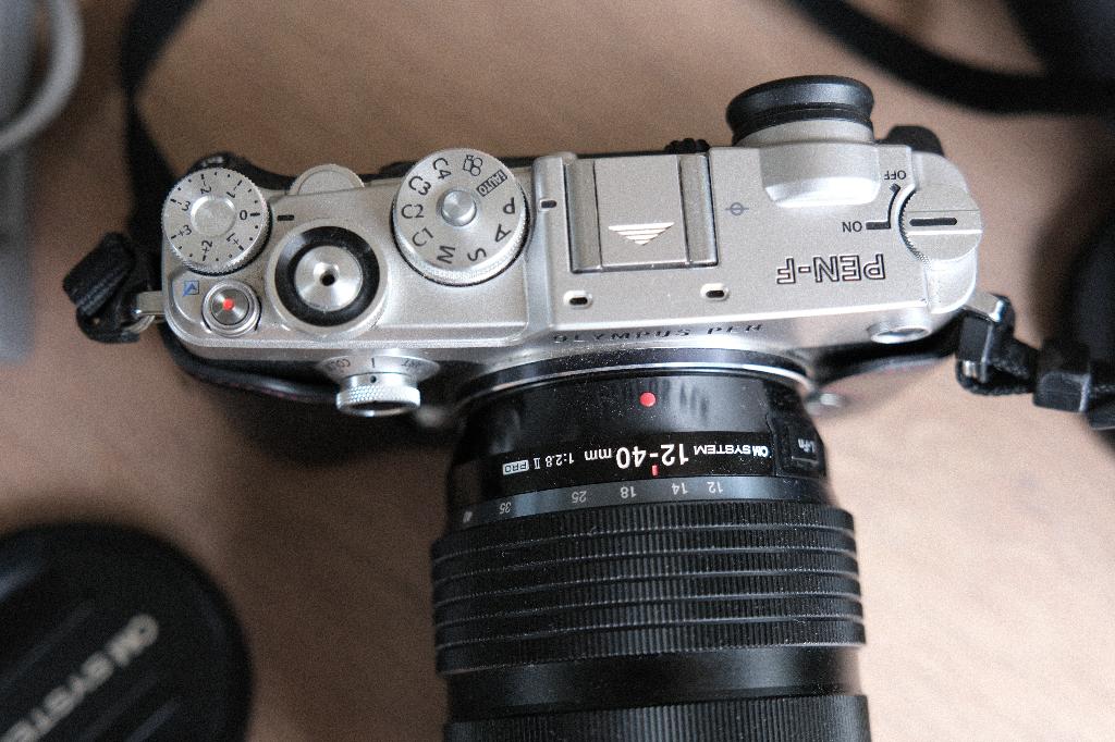 Olympus PEN-F met 3 lenzen: 12-40mm, 14mm, 40-150mm, Audio, Tv en Foto, Fotografie | Lenzen en Objectieven, Ophalen, Gebruikt
