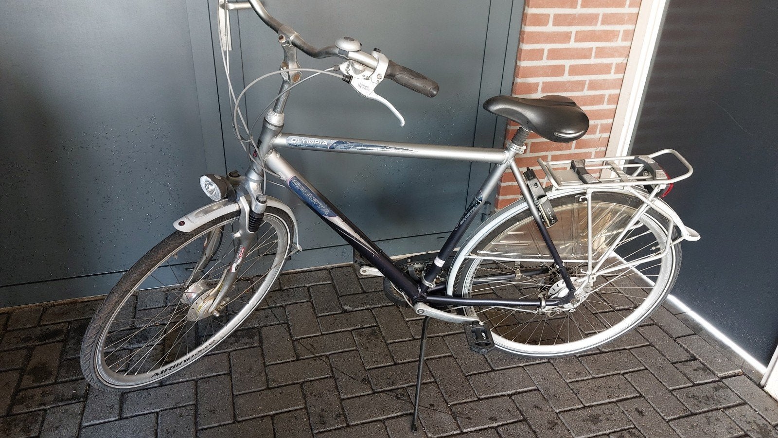 Herenfiets  sparta, Fietsen en Brommers, Fietsen | Heren | Sportfietsen en Toerfietsen, Gebruikt, Vering, 57 tot 61 cm, Trommelrem