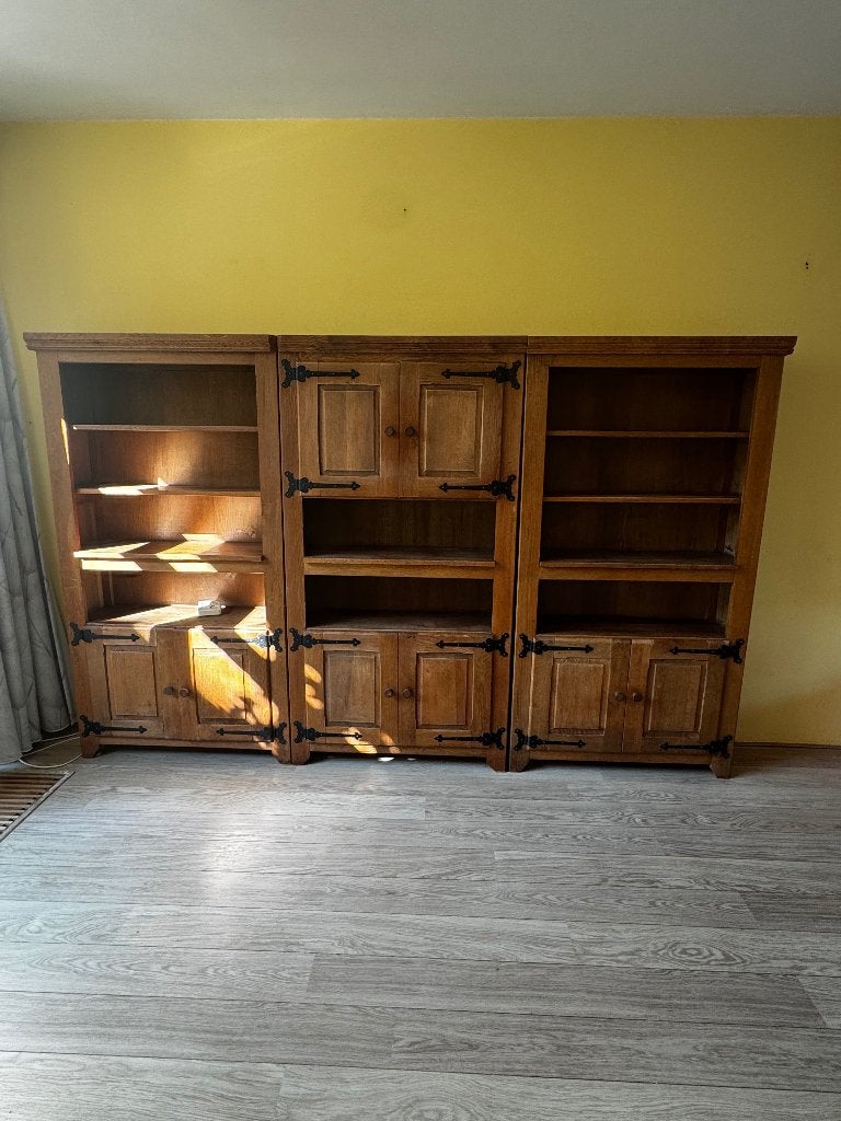 Houten kast, 3 delen, ook als hoekkast te gebruiken, Ophalen