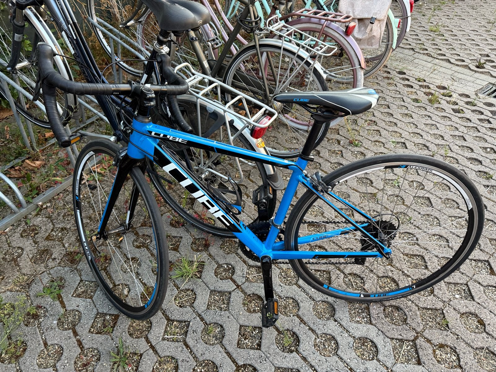 Cube racefiets, blauw, 28 inch, 16 versnellingen, Overige merken, 28 inch, Gebruikt, Aluminium