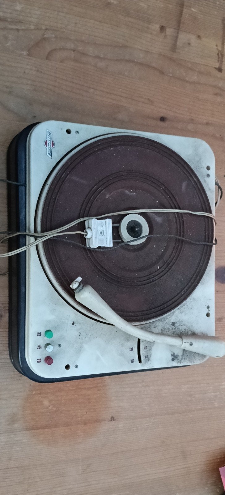 Vintage Erres platenspeler - Opknapper, Ophalen of Verzenden, Niet werkend, Platenspeler, Overige merken