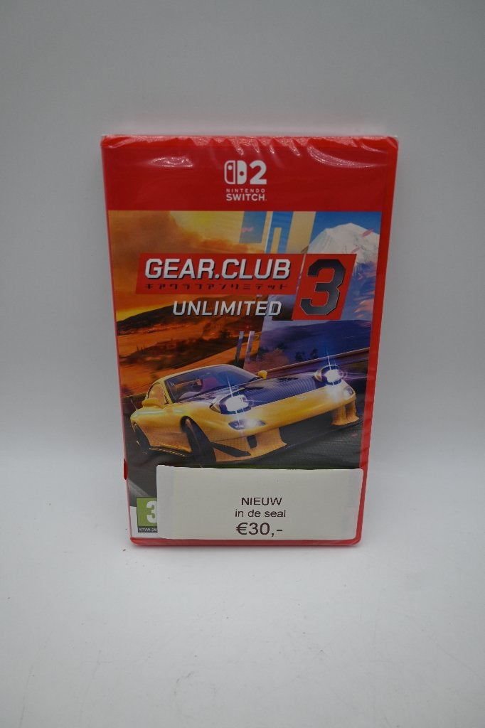 NINTENDO SWITCH 2 Gear Club 3 Unlimited NIEUW