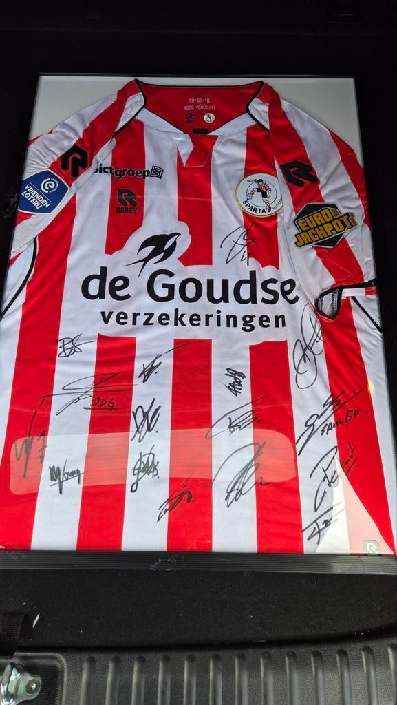 Gesigneerd Sparta Rotterdam Shirt - Ingelijst, Verzamelen, Ophalen of Verzenden
