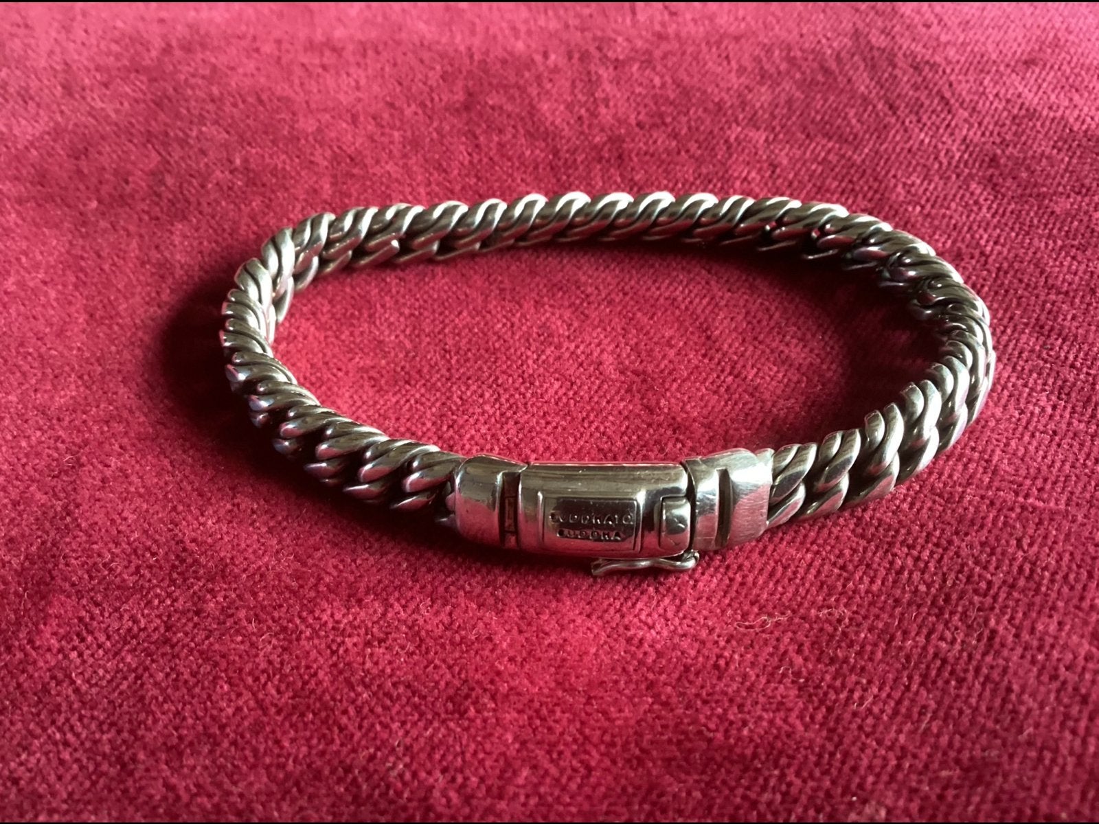 Buddha to buddha armband “ Carmen” zo goed als nieuw., Sieraden, Tassen en Uiterlijk, Armbanden, Zo goed als nieuw, Zilver, Ophalen of Verzenden