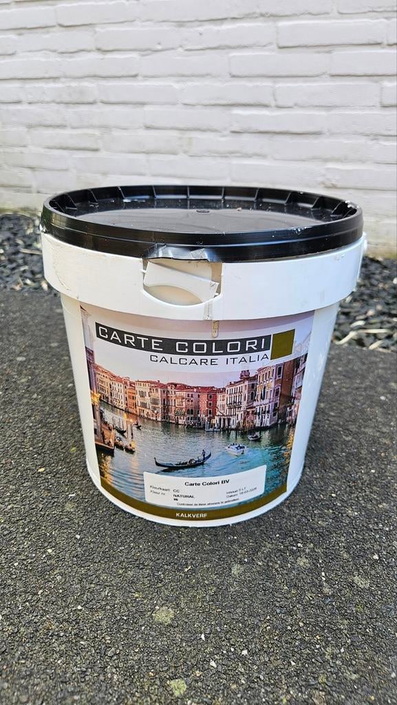 Carte Colori Kalkverf Natural - 3,5L over van 5L pot, Ophalen, Gebruikt, Beige, Verf