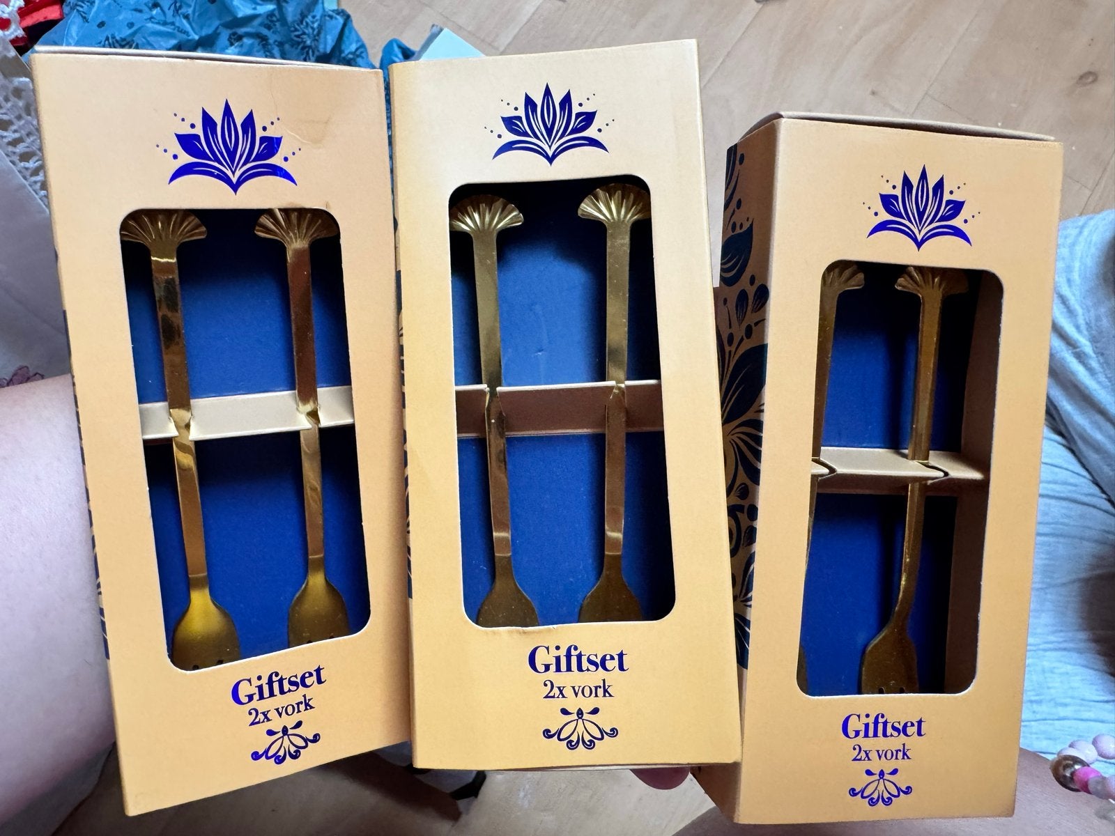 Mini vorkjes - 3 doosjes met 2 stuks (6 vorkjes), Huis en Inrichting, Keuken | Bestek, Ophalen, Overige materialen, Gebaksvork