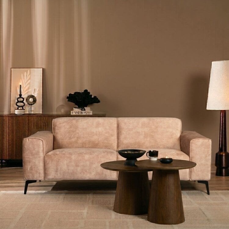 Velvet bank 2,5-zits Vegas taupe

2 stuk, Ophalen, Overige maten, Nieuw, 75 tot 100 cm