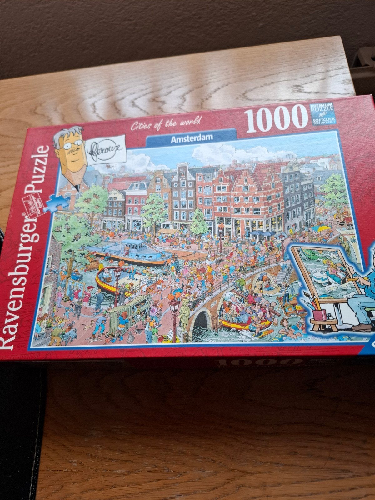 Ravensburger Legpuzzel 1000 stukjes - Amsterdam, Ophalen of Verzenden, 500 t/m 1500 stukjes, Zo goed als nieuw, Legpuzzel