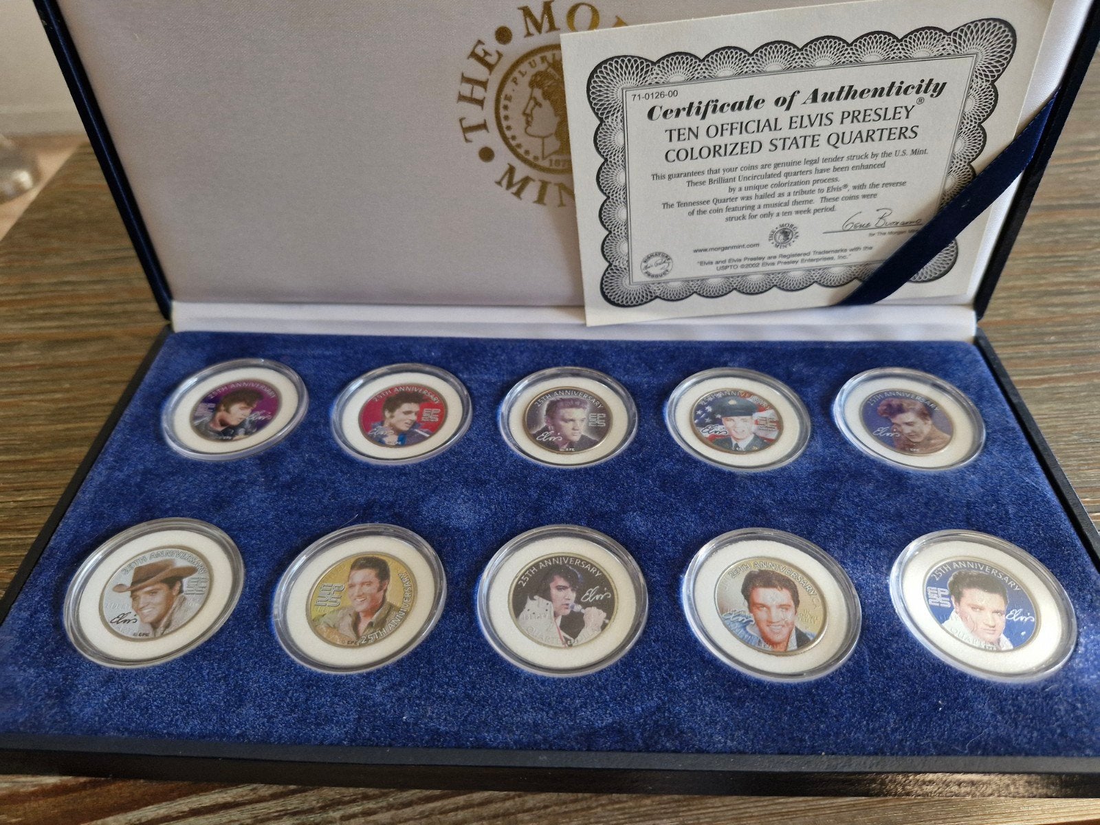 Elvis Presley Colorized State Quarters Set - 25th Anniversry, Ophalen, Noord-Amerika, Setje