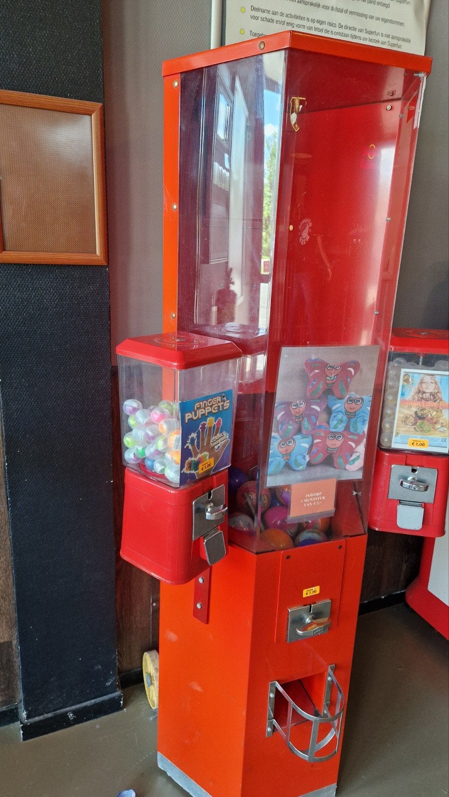 Capsuleautomaat 90mm en 2x 35mm capsules, Verzamelen, Automaten | Overige, Gebruikt, Ophalen
