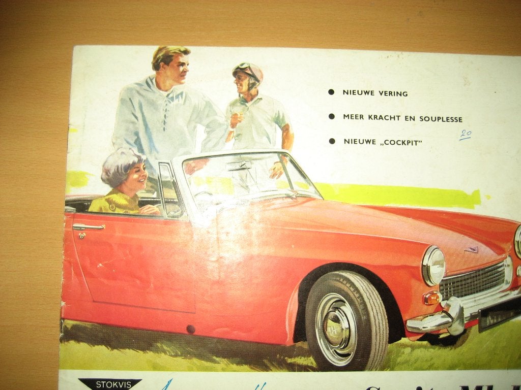 Austin healey Sprite Mk III folder brochure, Ophalen, Gelezen, Overige merken