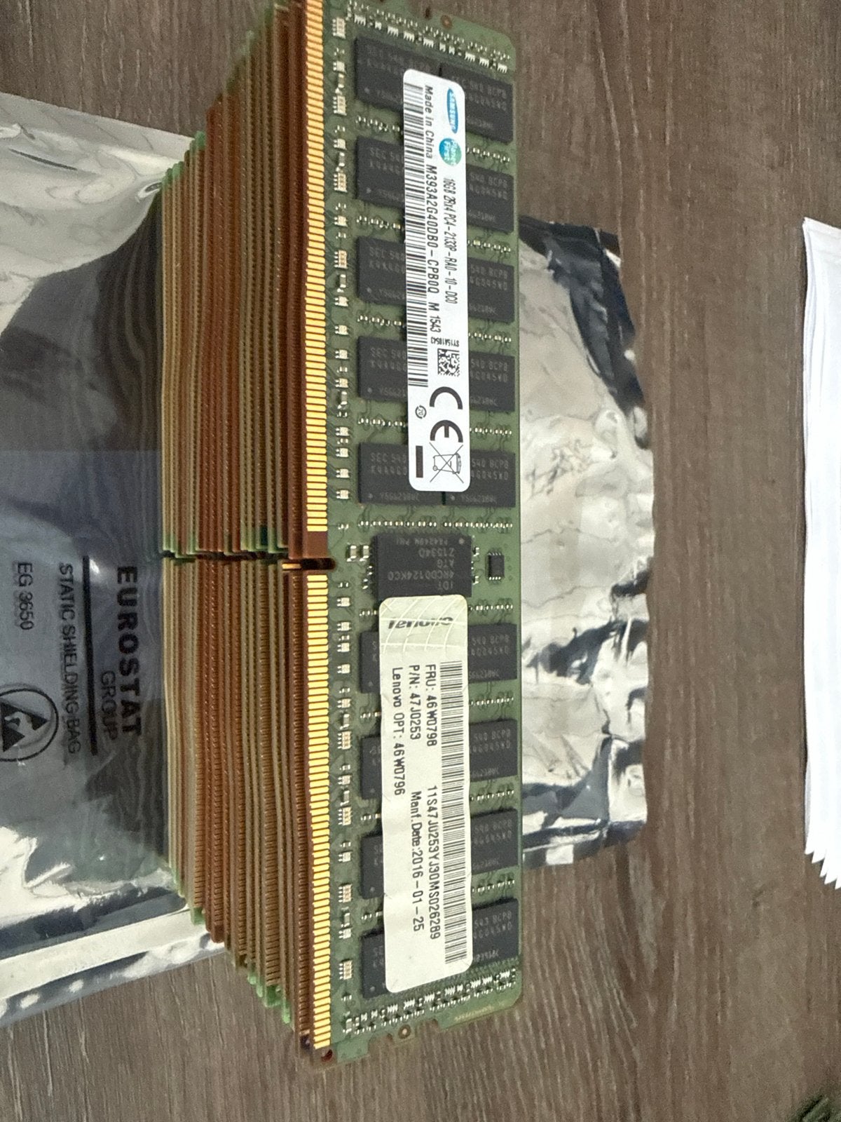 20x Lenovo 16GB 2Rx4 PC4 2133P DDR4 Geheugen Module, Computers en Software, RAM geheugen, Gebruikt, Server, DDR4, Ophalen of Verzenden