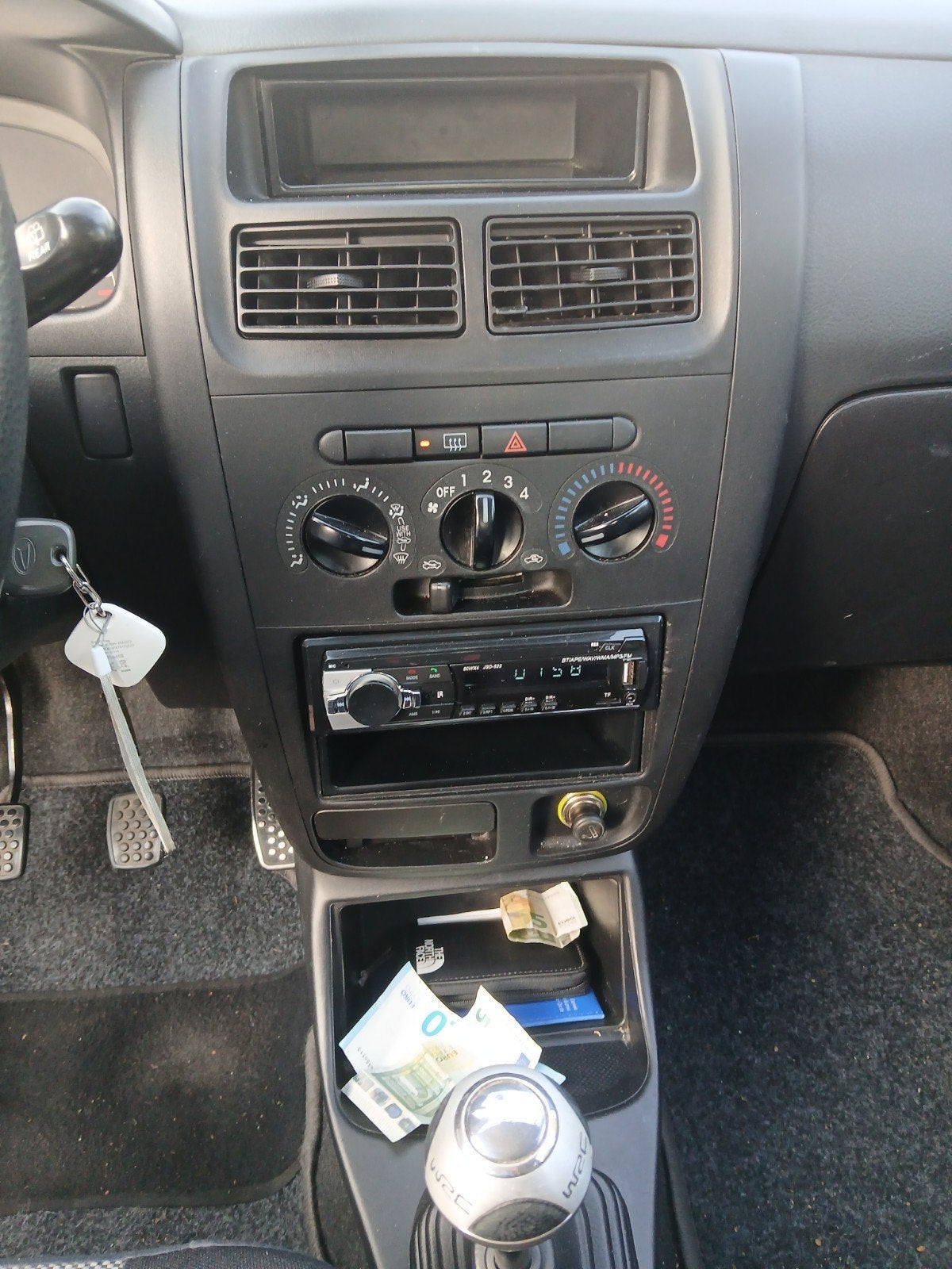 Daihatsu Cuore 1.0 3D 2008 Blauw NAP jaar apk, Auto's, Daihatsu, 600 kg, Zwart, 18 €/maand, Cuore