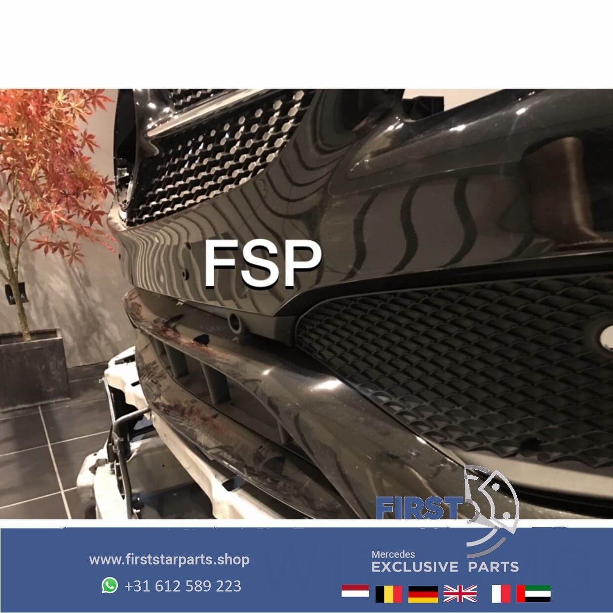 W176 FACELIFT AMG VOORBUMPER ZWART COMPLEET ORIGINEEL Merced, -, Voor, -, Bumper