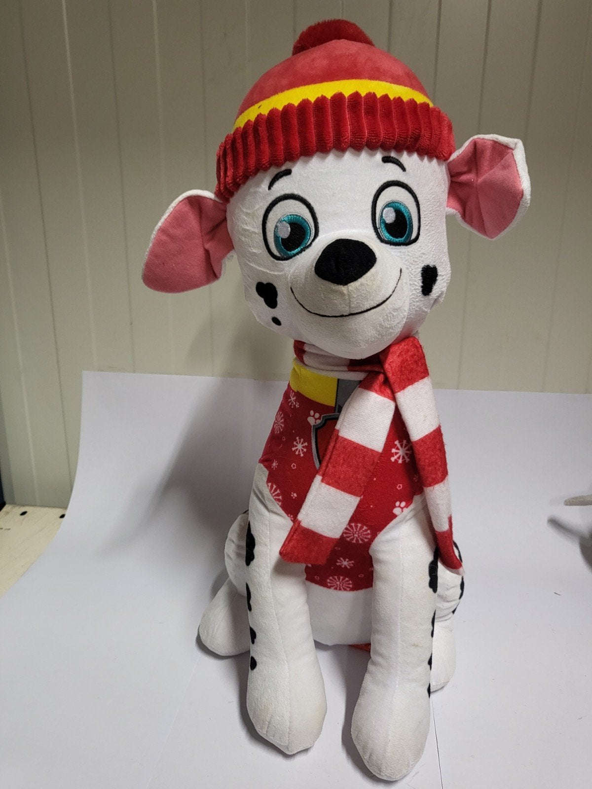 Paw Patrol Marshall Knuffel - Wintereditie, Overige merken, Zo goed als nieuw, Middelgroot (20 tot 80 cm), Paw Patrol