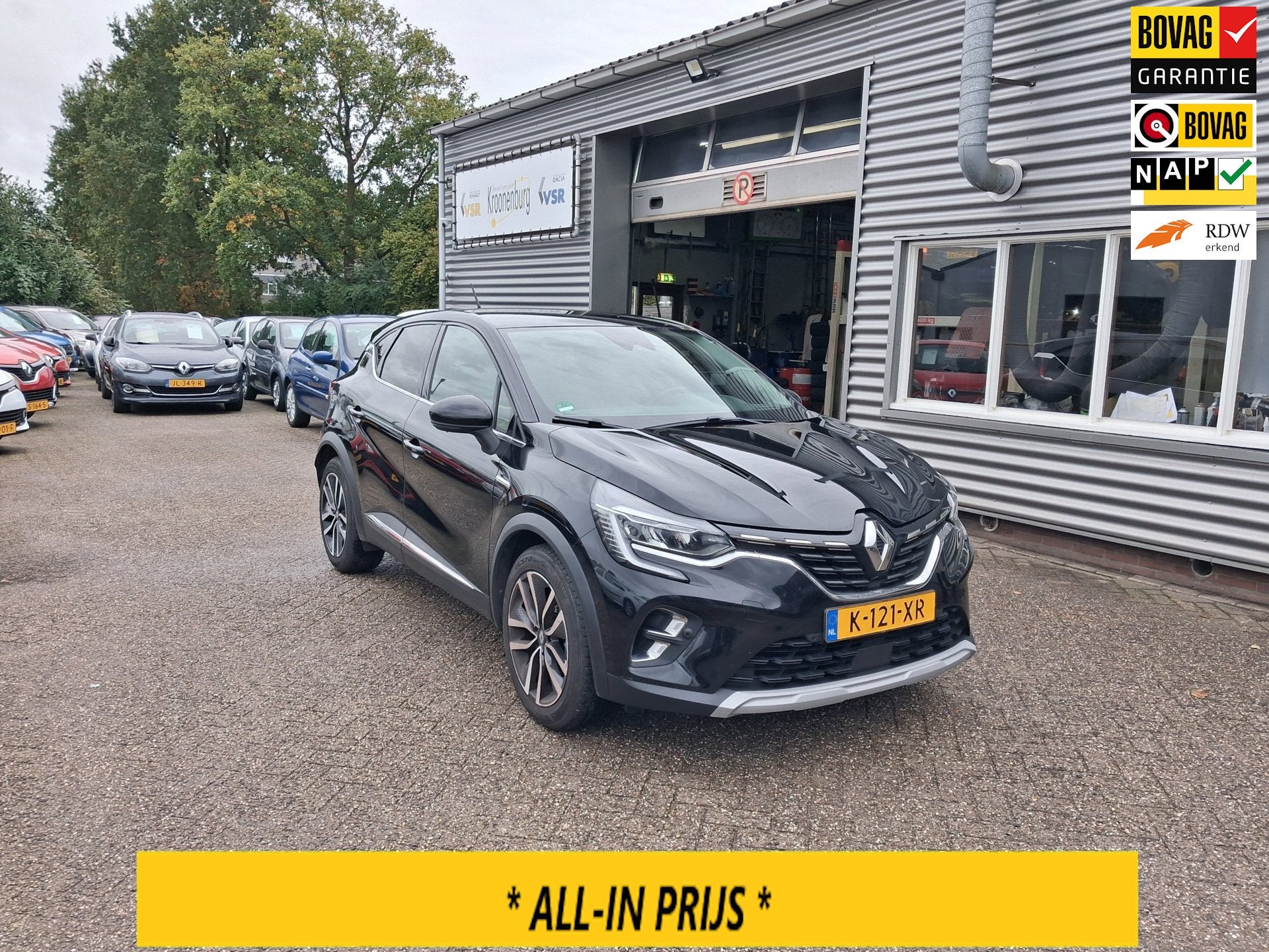Renault Captur 1.0 TCe 100 Bi-Fuel LPG G3 Intens ALLINPRIJS, Auto's, Voorwielaandrijving, 12 maanden, Gebruikt, Zwart