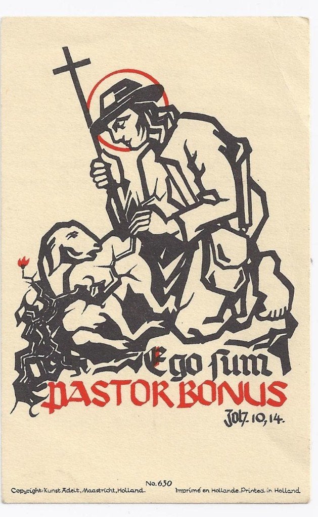 Mr69 prentje priesterwijding josef mesotten 1948, Verzamelen, Ophalen of Verzenden, Gebruikt, Kaart of Prent