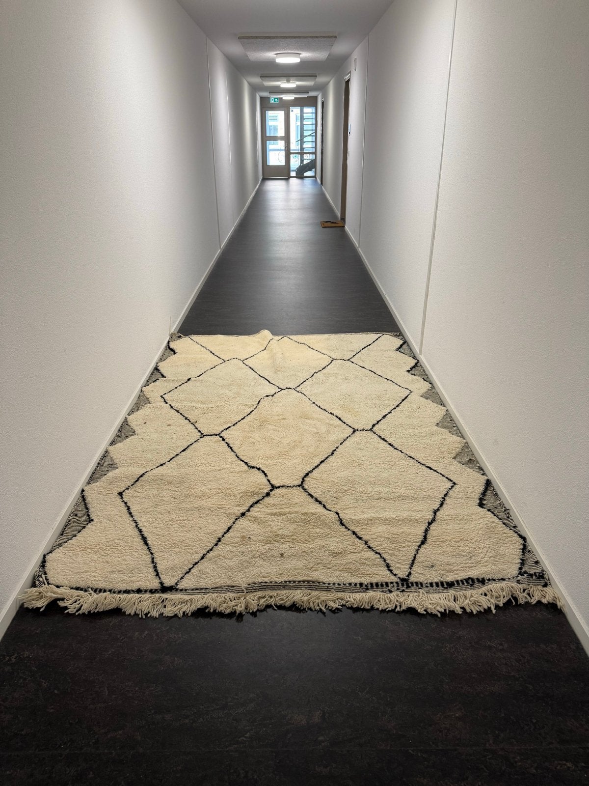 Groot Marokkaans Berbers vloerkleed - 200x300 cm, Huis en Inrichting, Ophalen, Gebruikt, 200 cm of meer, Crème