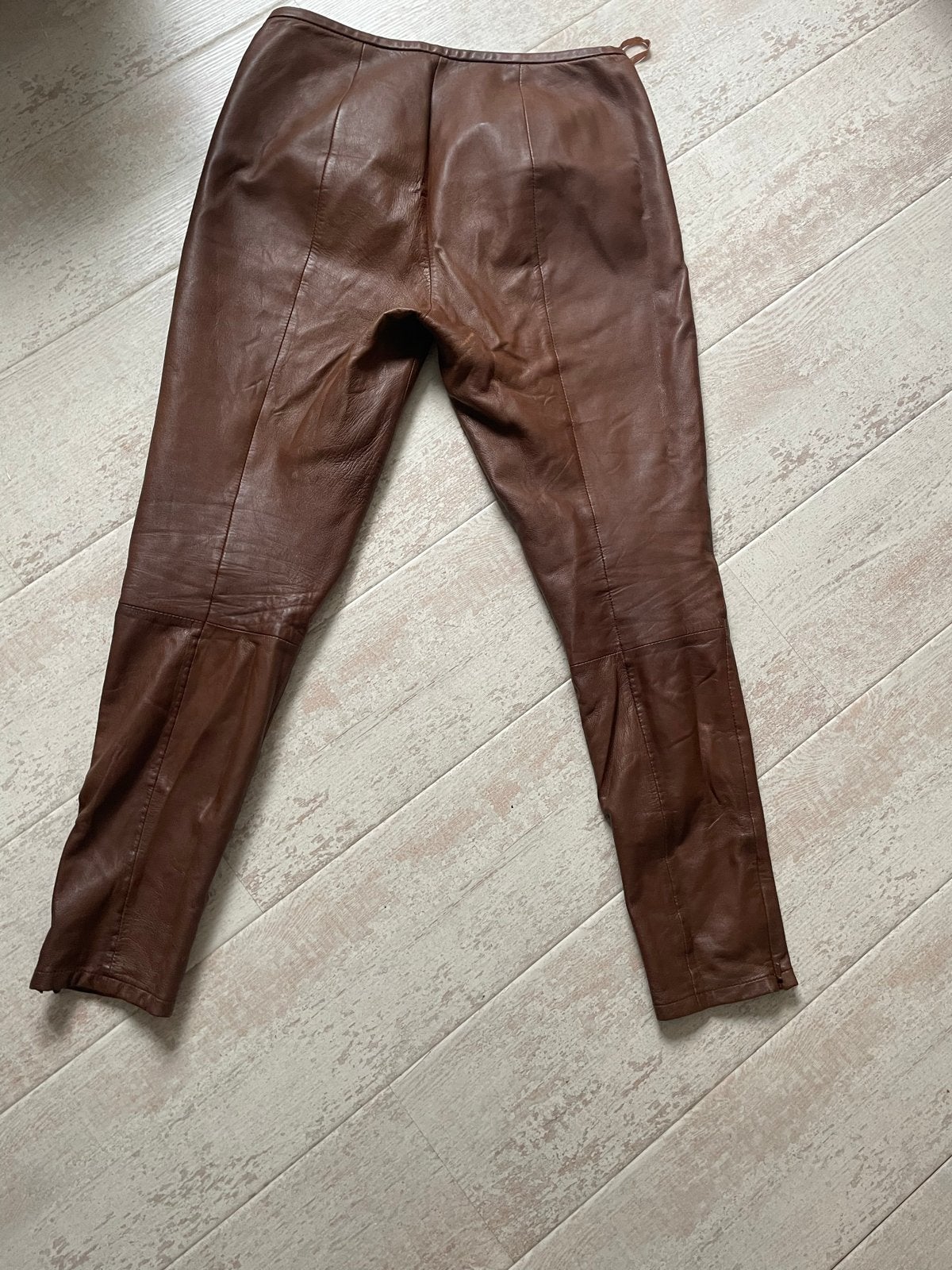 Echt leren broek - Maat 38/40 Passport, Maat 38/40 (M), Bruin, Ophalen of Verzenden, Lang