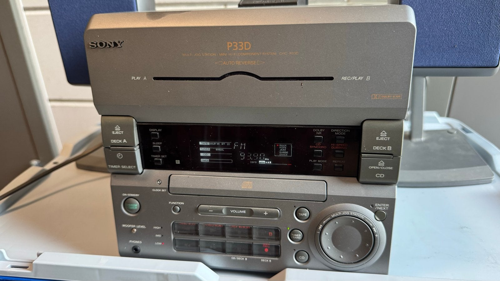 Sony P33D Mini Hi-Fi Component Systeem met Speakers, Audio, Tv en Foto, Ophalen, Gebruikt, Cassettedeck, Microset