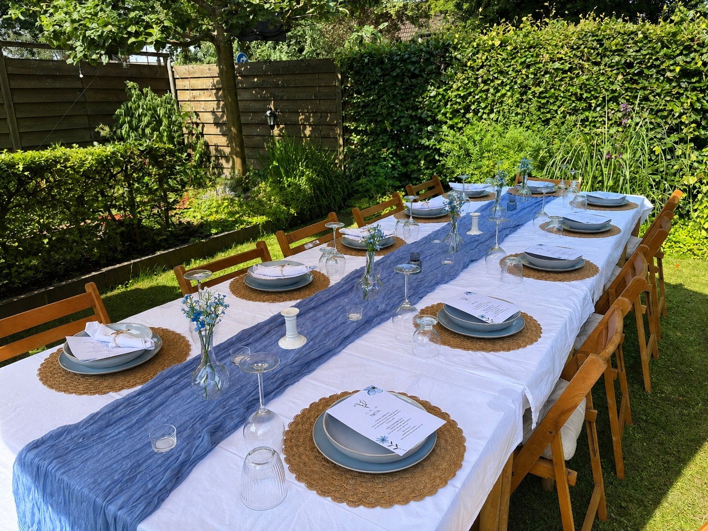 Set handige tafels + stoelen voor bv je 21-DINER!, Ophalen, Rechthoekig, Hout