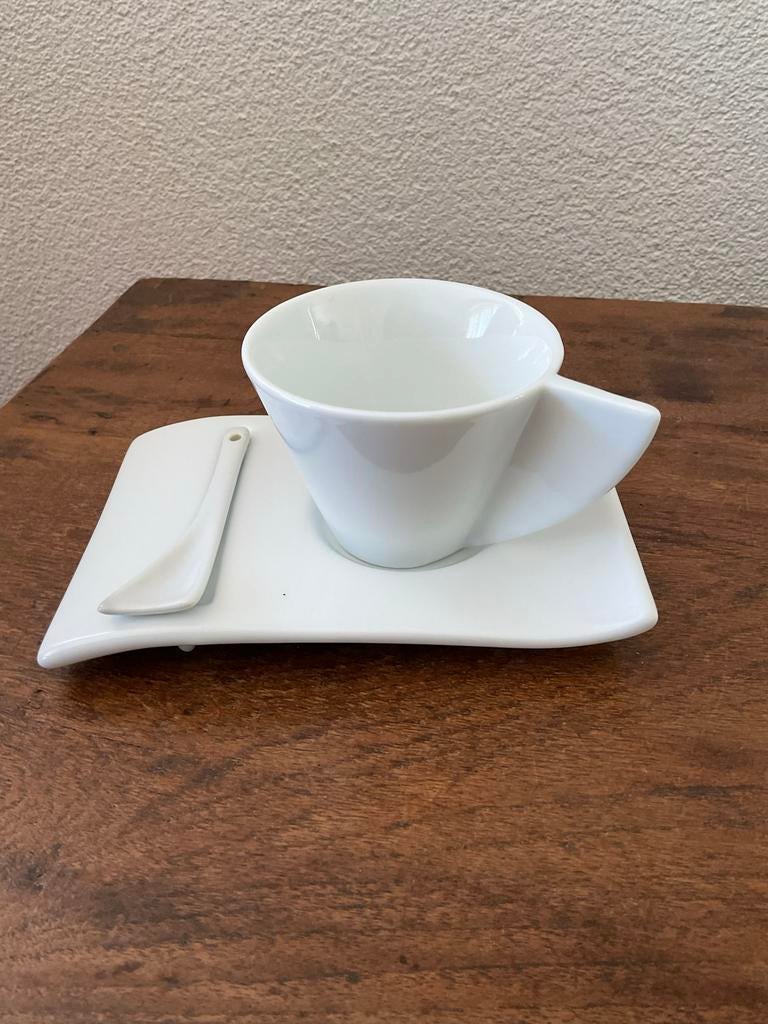 Design Complete Koffie/Theeset, Ophalen of Verzenden, Zo goed als nieuw, Effen, Porselein