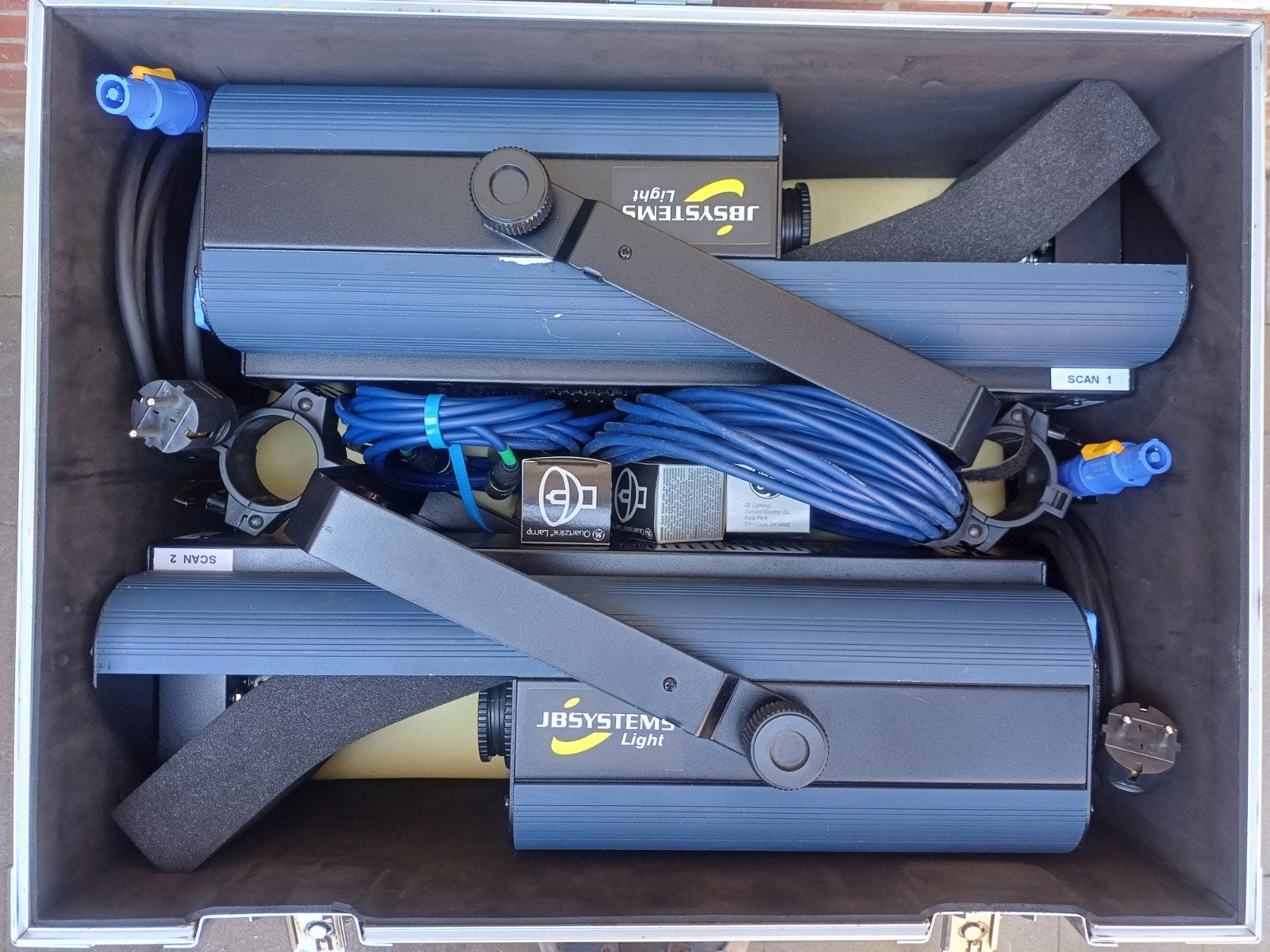 JB Systems The Winner Scanners (4 st.) in flightcase, Muziek en Instrumenten, Licht en Laser, Ophalen, Gebruikt, Licht, Geluidgestuurd