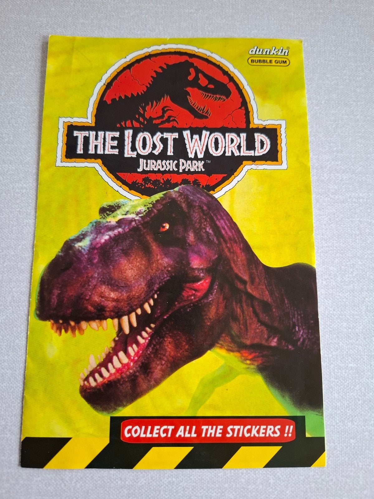Vintage Jurassic Park The Lost World Stickervel (1996), Verzamelen, Verzenden