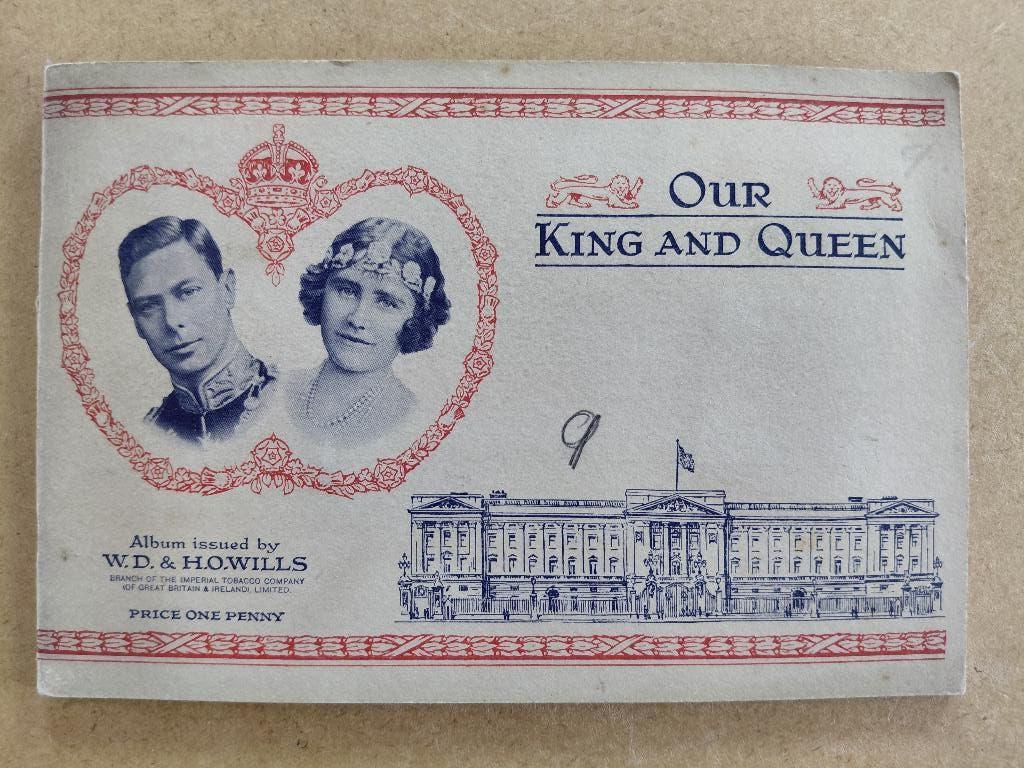 Our King and Queen compleet album cigarette cards 1937, Verzamelen, Ophalen, Gebruikt