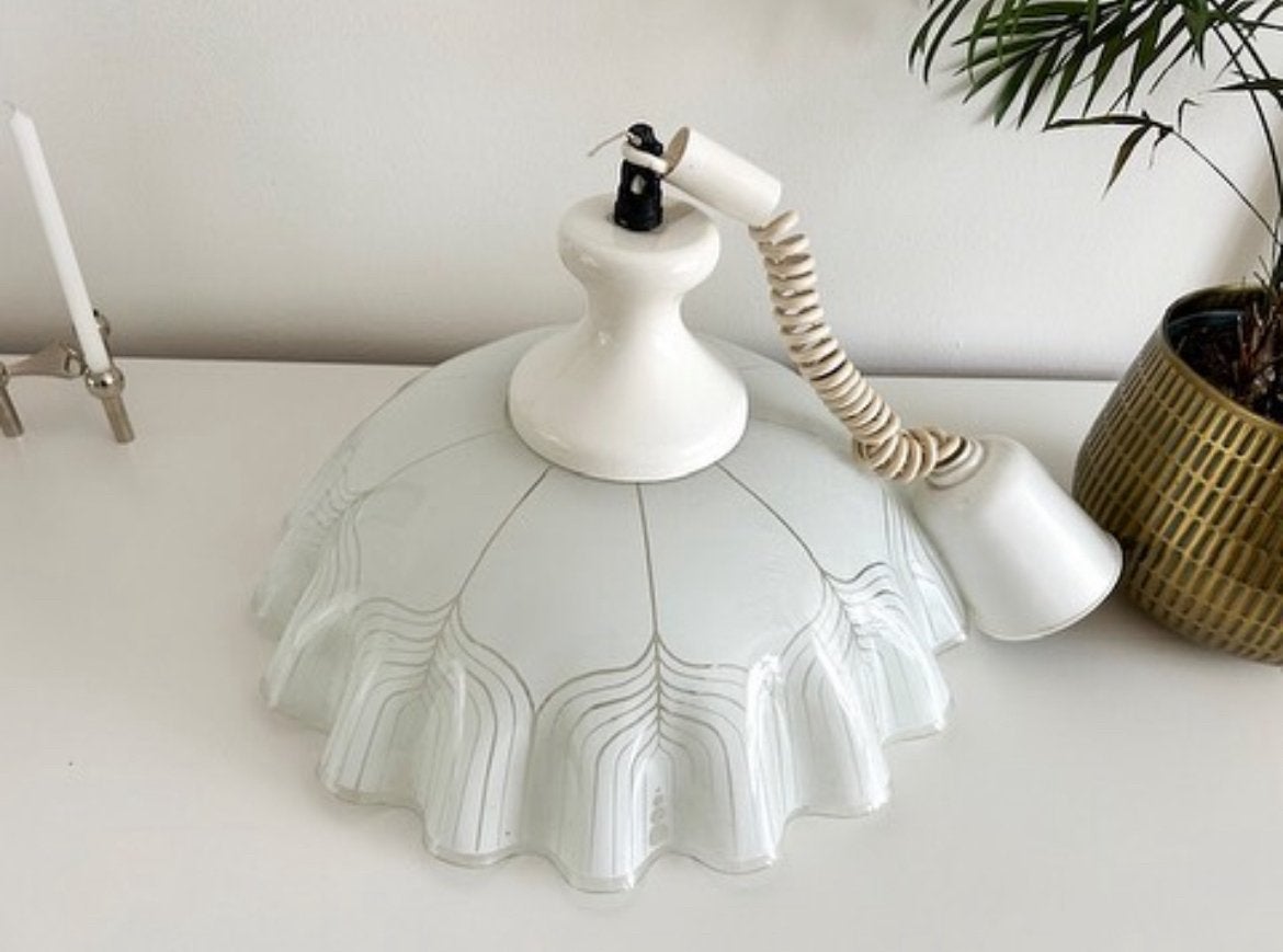 Vintage hanglamp, Huis en Inrichting, Lampen | Hanglampen, Ophalen, Zo goed als nieuw