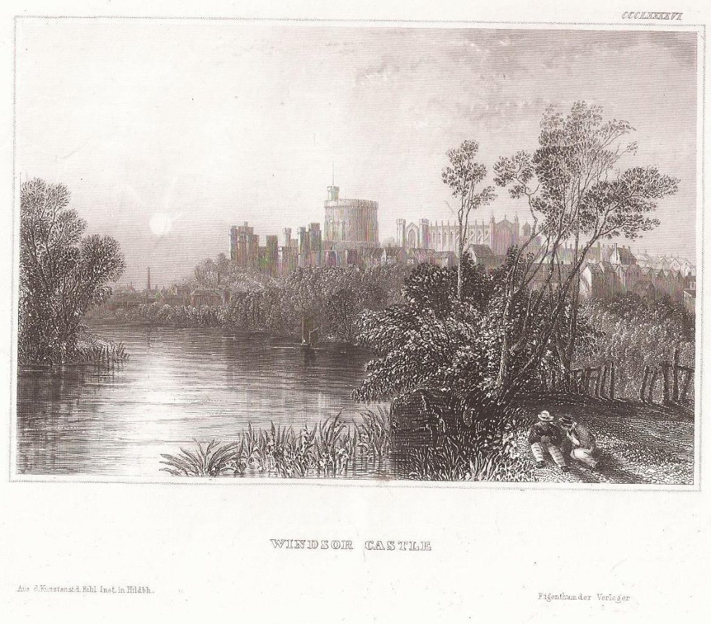 Windsor Castle Staalgravure 1846