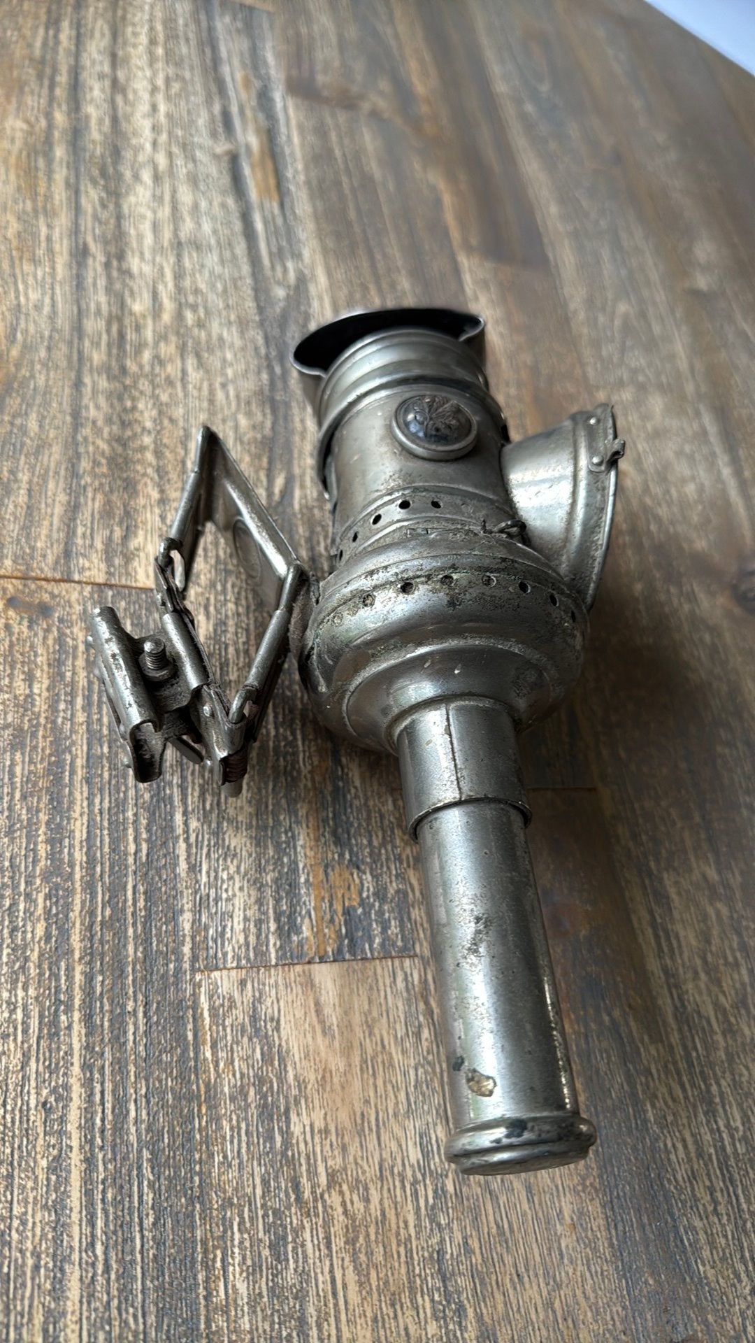 Antieke Germania carbide fietslamp (ca. 1900-1925), Antiek en Kunst, Ophalen of Verzenden