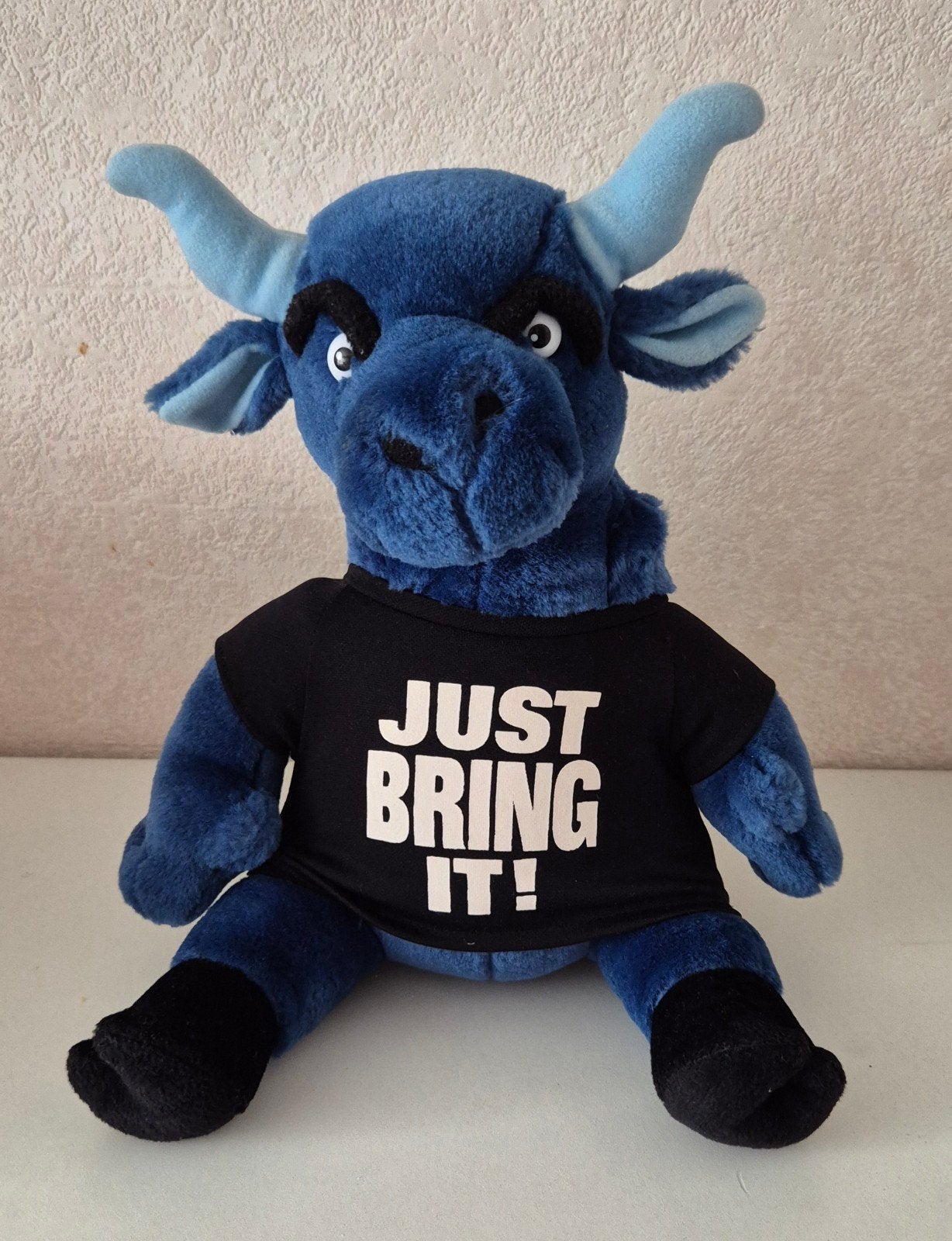 Vintage WWF "The Rock" Brahma Bull knuffel, Ophalen of Verzenden, Zo goed als nieuw