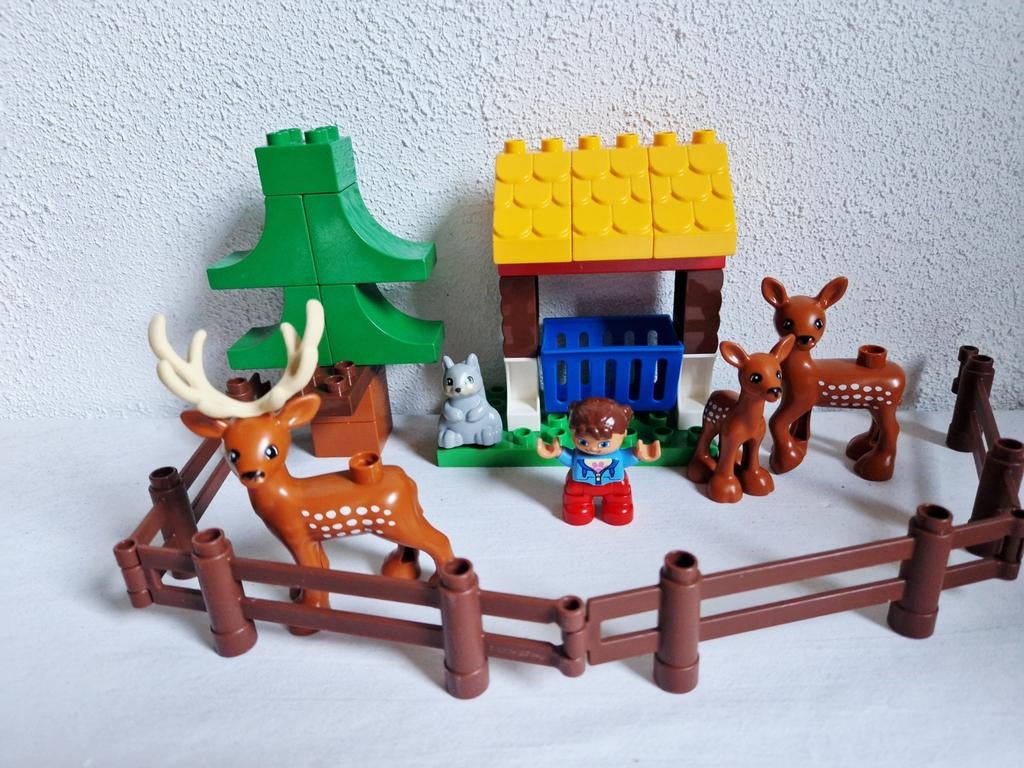 Duplo bosdieren herten dierentuin dieren, Ophalen of Verzenden, Gebruikt, Duplo