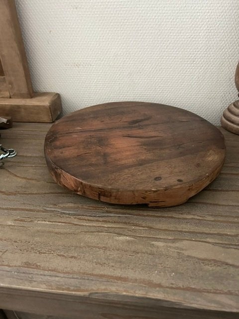 vintage houten tafelblad, Gebruikt, 25 tot 50 mm, Ophalen of Verzenden, Plank