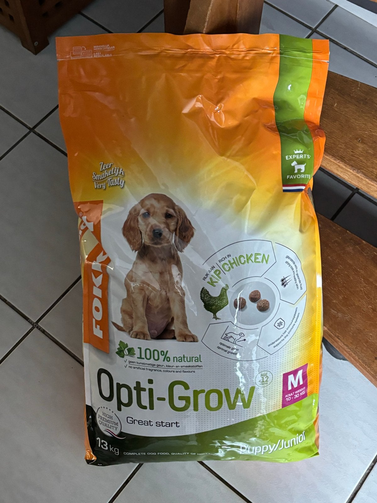 Opti-Grow M van Fokker hondenvoer, Dieren en Toebehoren, Ophalen, Hond