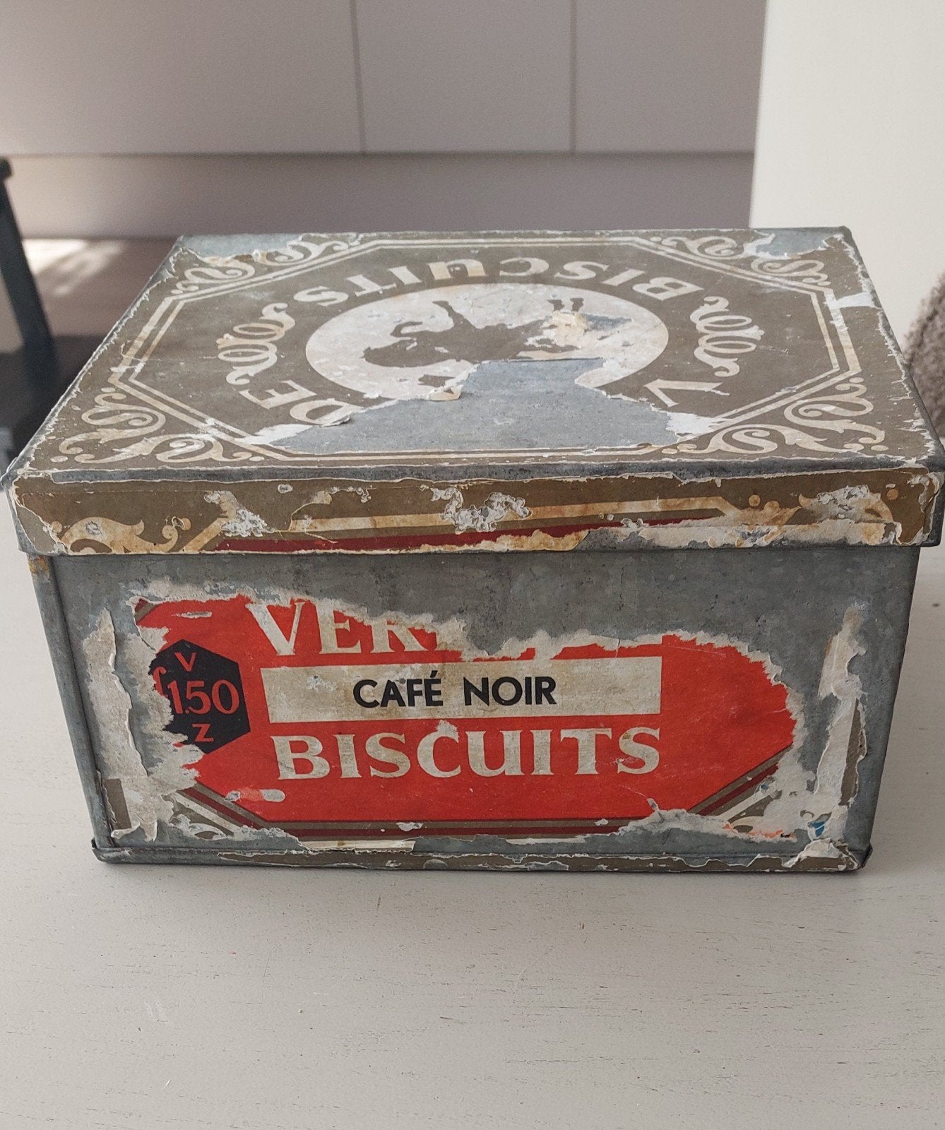 Vintage Verkade Winkelblik Cafe Noir (jaren '30-'50), Ophalen of Verzenden, Gebruikt, Verkade