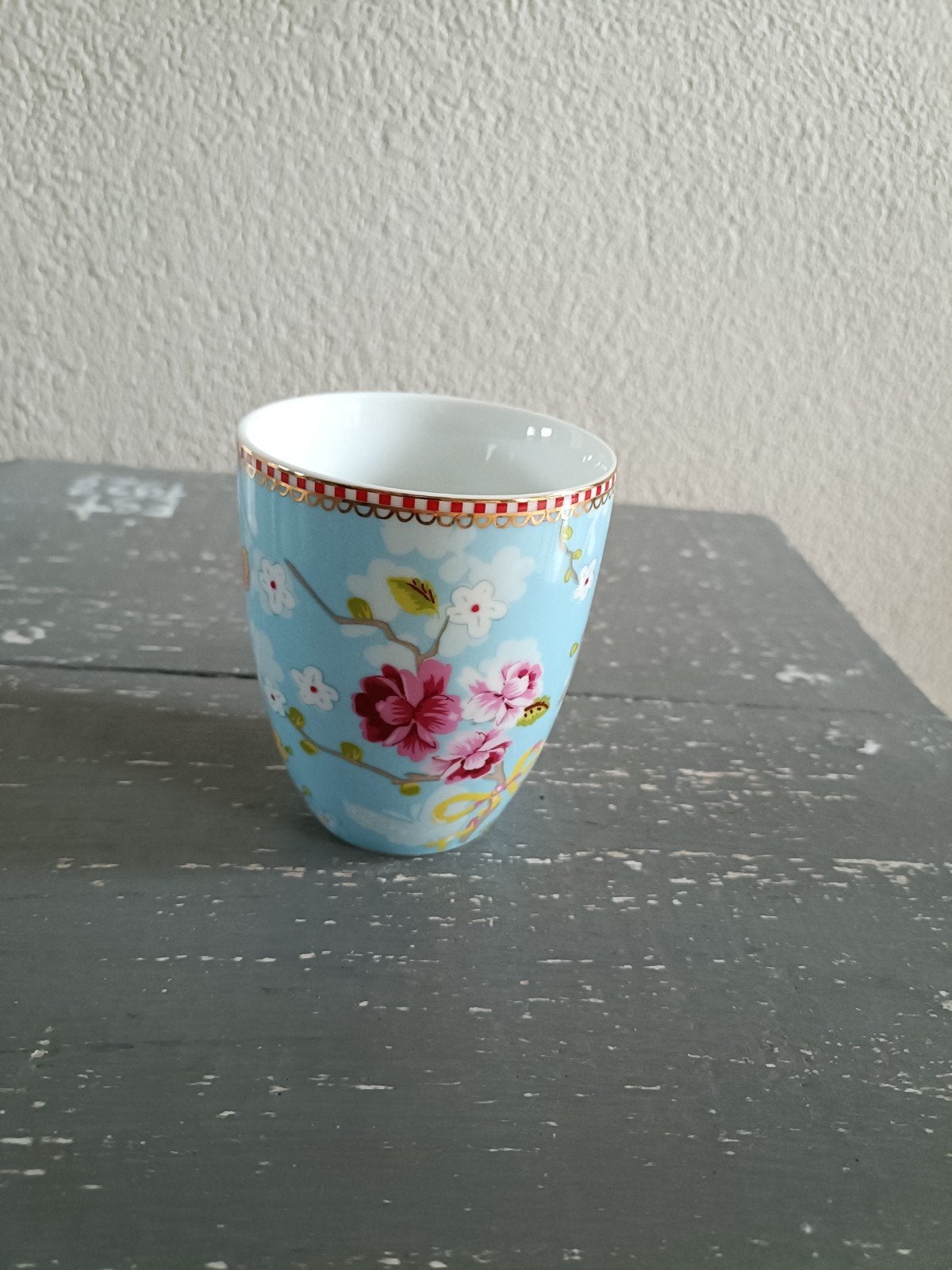 Pip Studio mokje met bloemenprint, Pip Studio, Zo goed als nieuw, Modern, Porselein