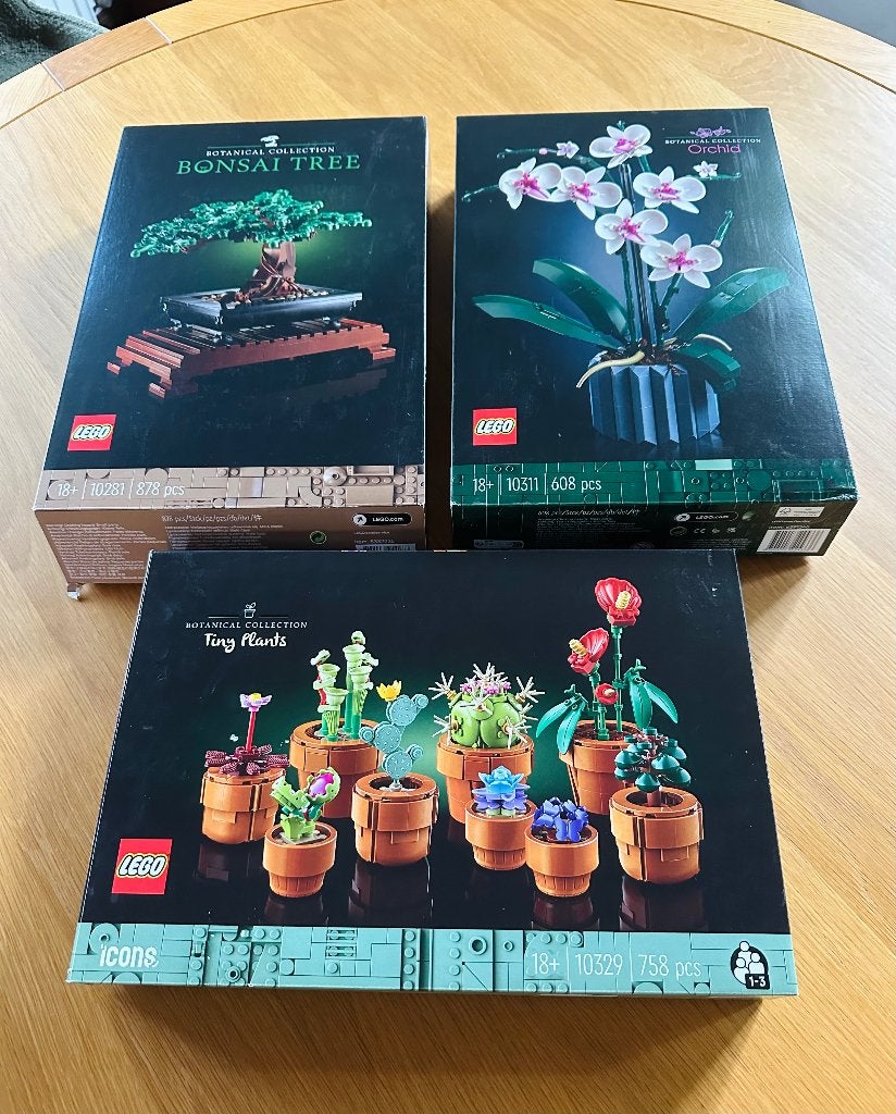 Set van 3 lege lego botanical dozen, Ophalen, Gebruikt, Overige thema's, Lego