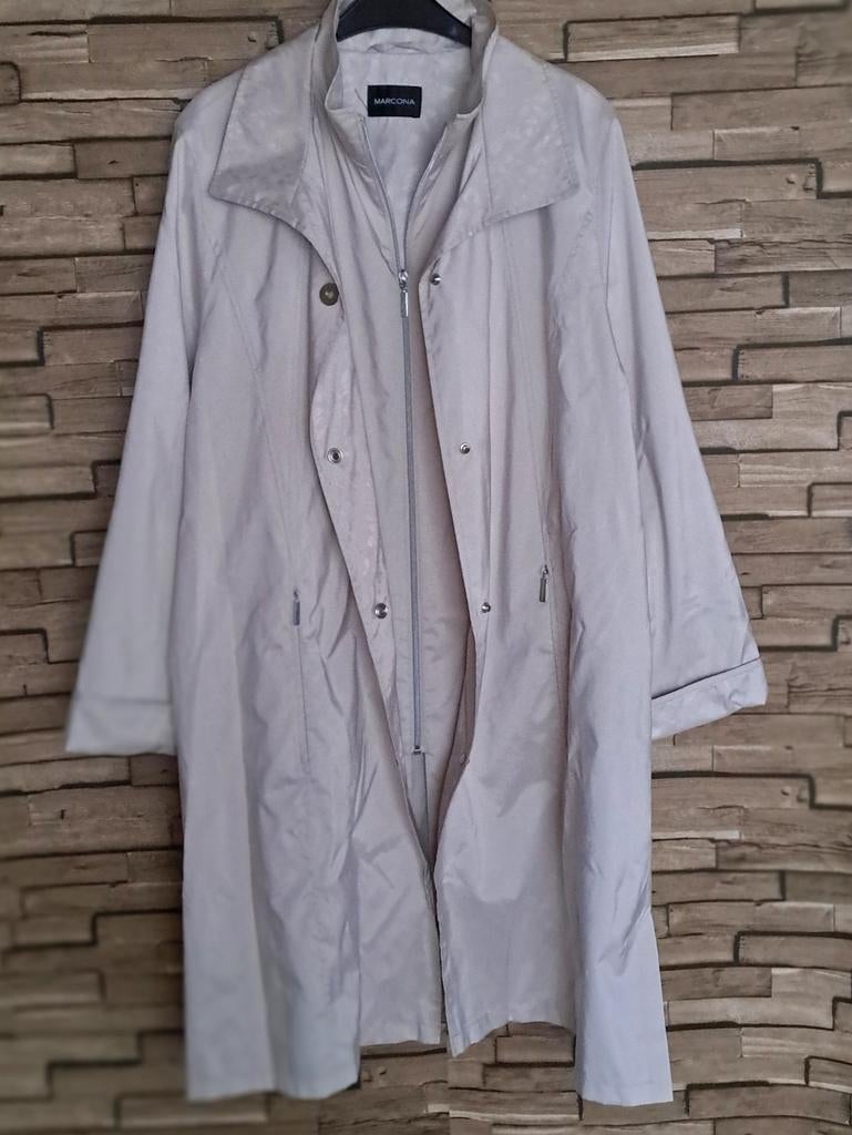 MARCONA - stijlvolle zomer mantel, XL, Verzenden, Beige, Maat 46/48 (XL) of groter, Zo goed als nieuw