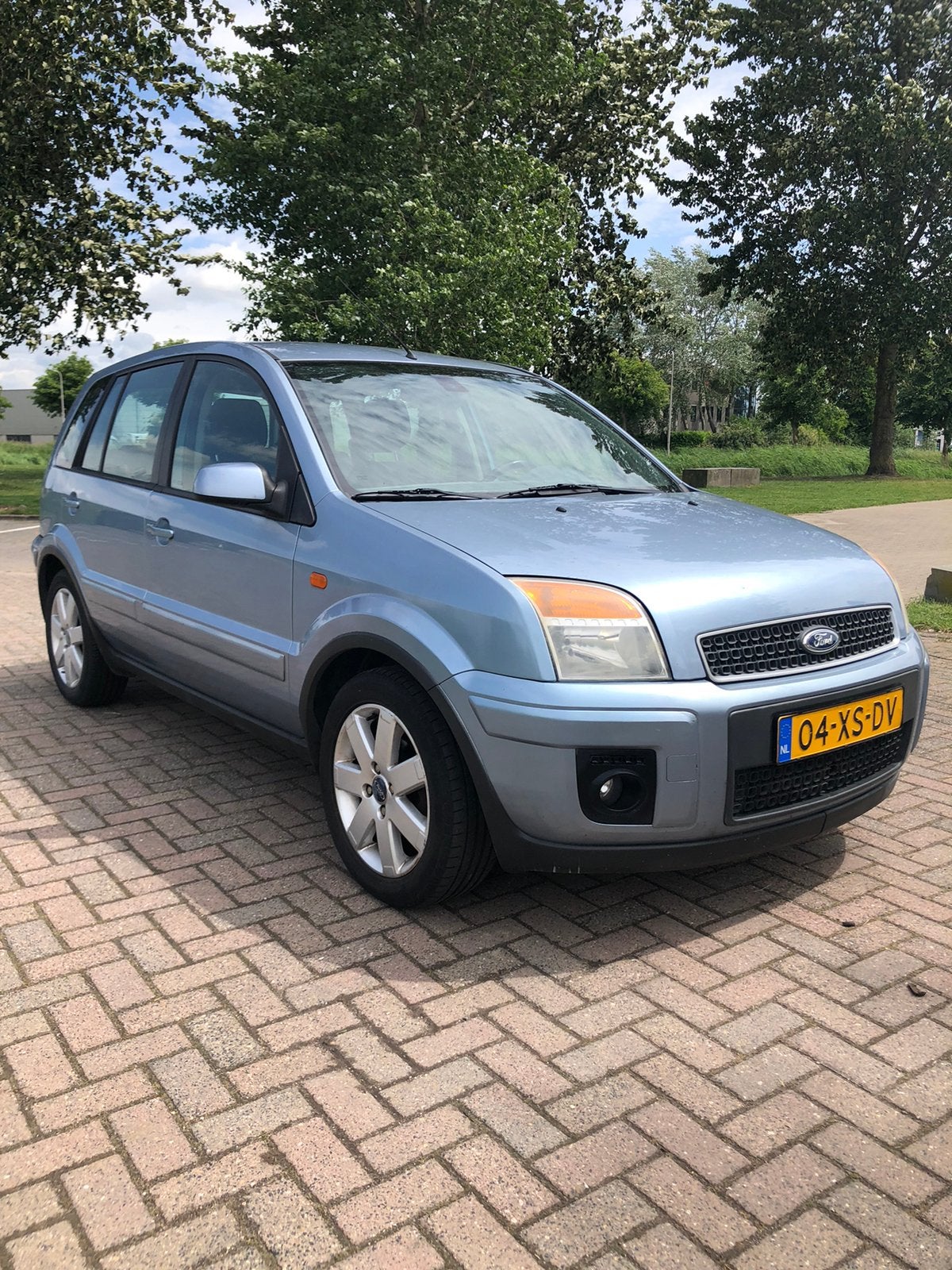 Ford Fusion 1.4 16V 2007 Grijs.+ Airco. Trekhaak Inruil mog., Voorwielaandrijving, Zwart, 49 €/maand, Origineel Nederlands