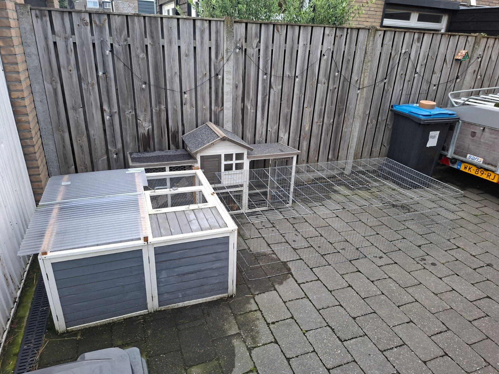Zeer ruim konijnenhok(meerdere delen) met ruime (buiten ren), Ophalen, Gebruikt, Overige typen
